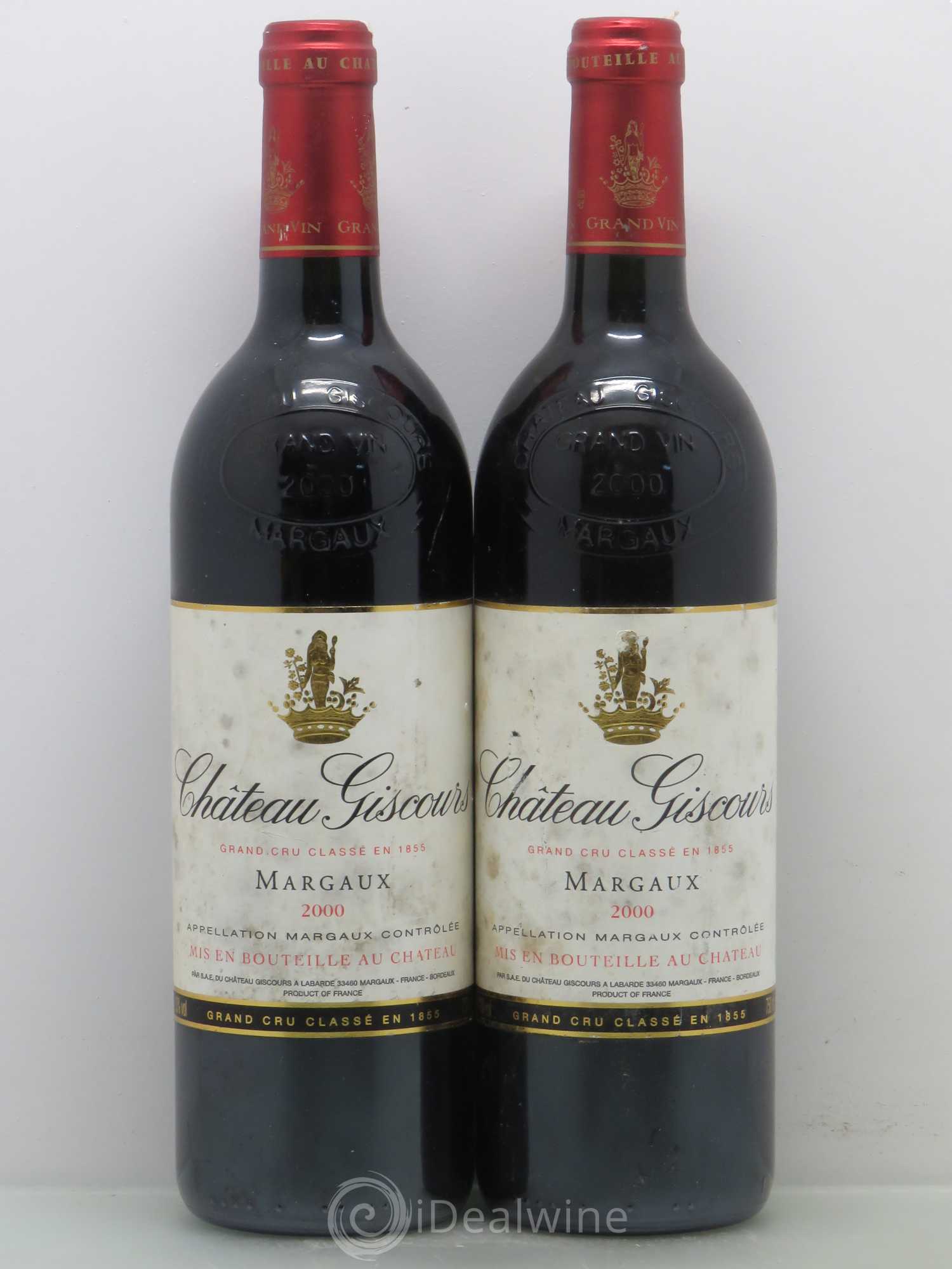 Château Giscours 3ème Grand Cru Classé 2000 - Lot de 2 bouteilles - 0