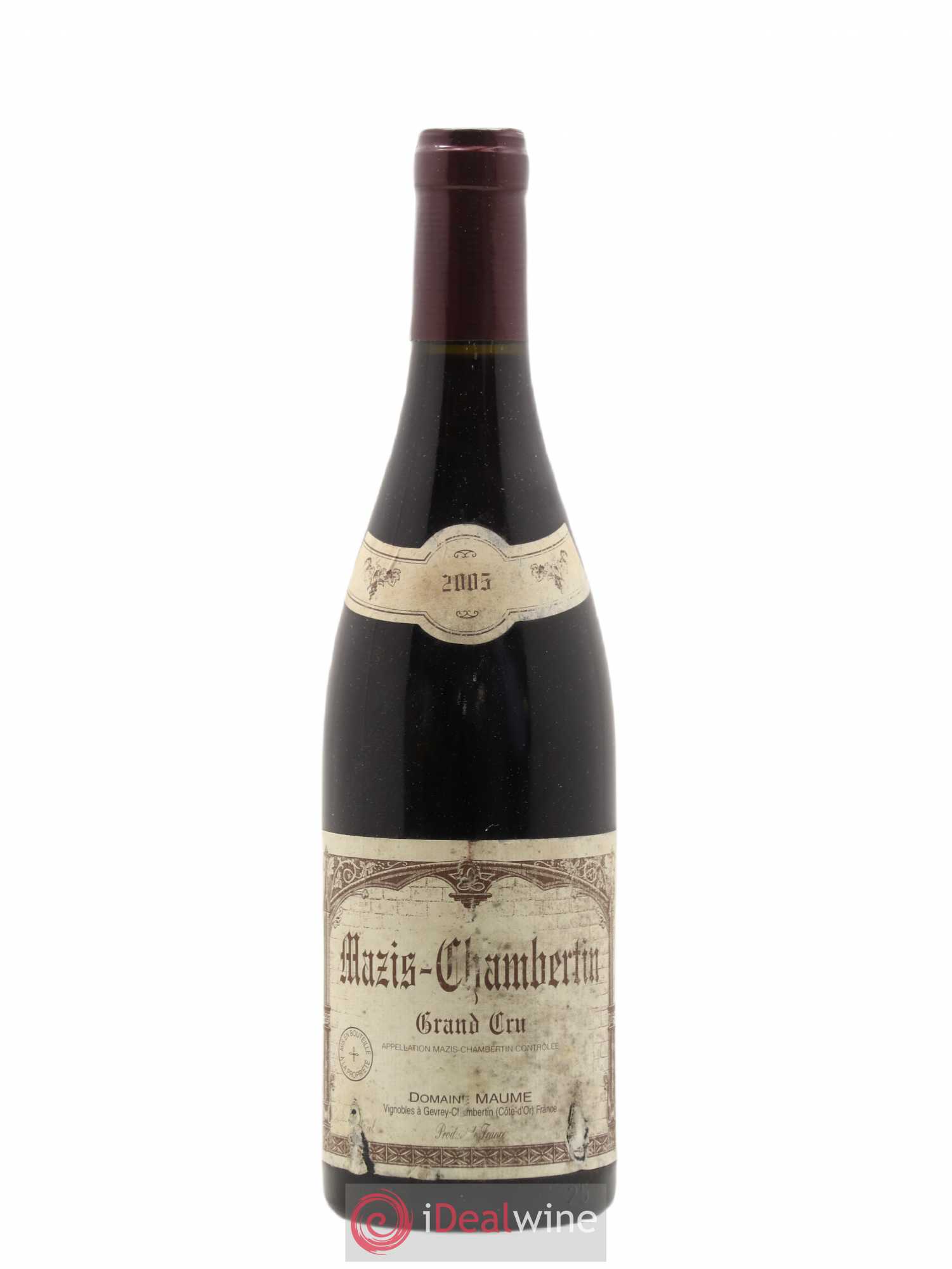 Mazis-Chambertin Grand Cru Maume (Domaine) 2005 - Lot de 1 bouteille - 0