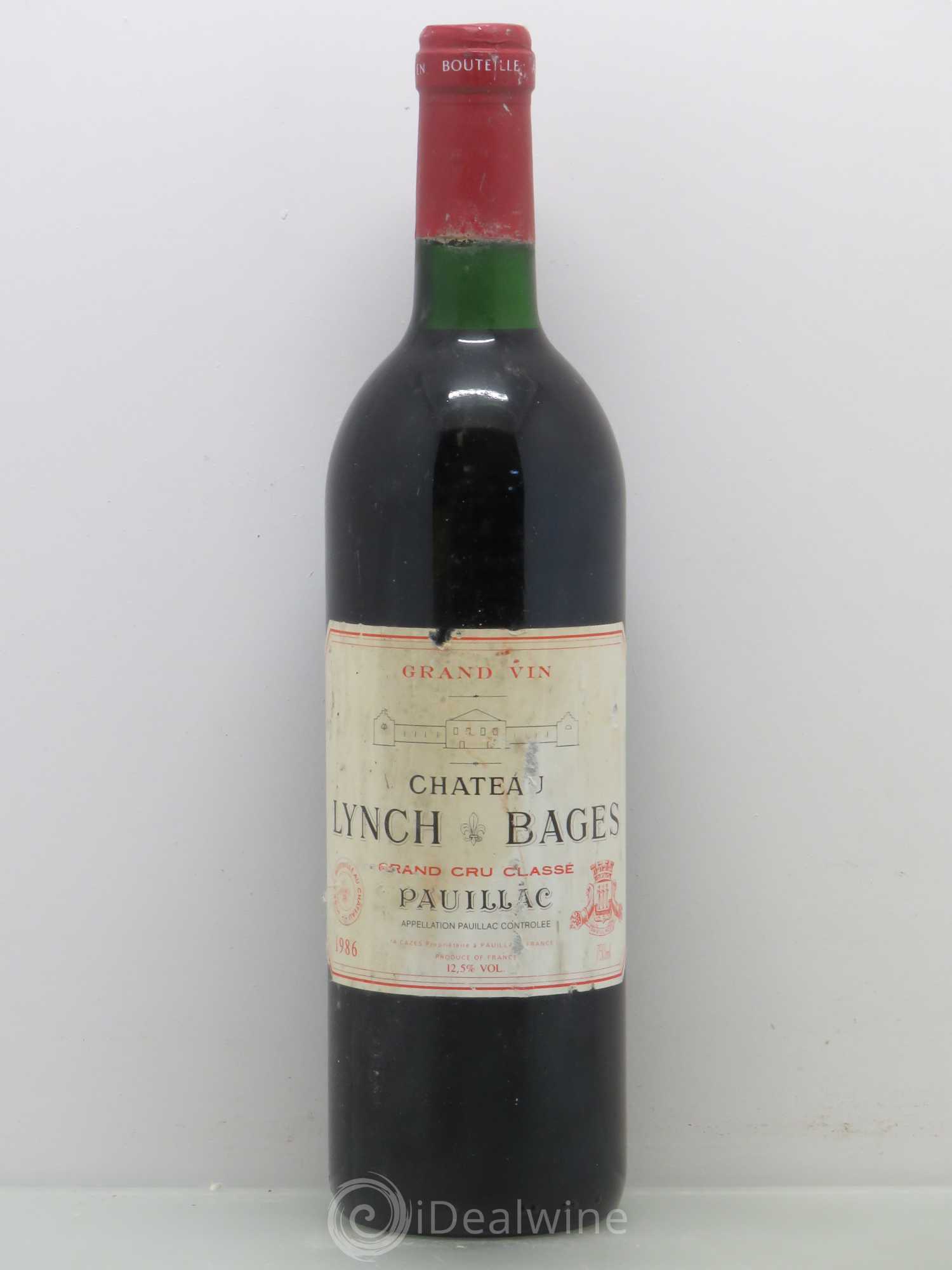 Château Lynch Bages 5ème Grand Cru Classé 1986 - Lot de 1 bouteille - 0