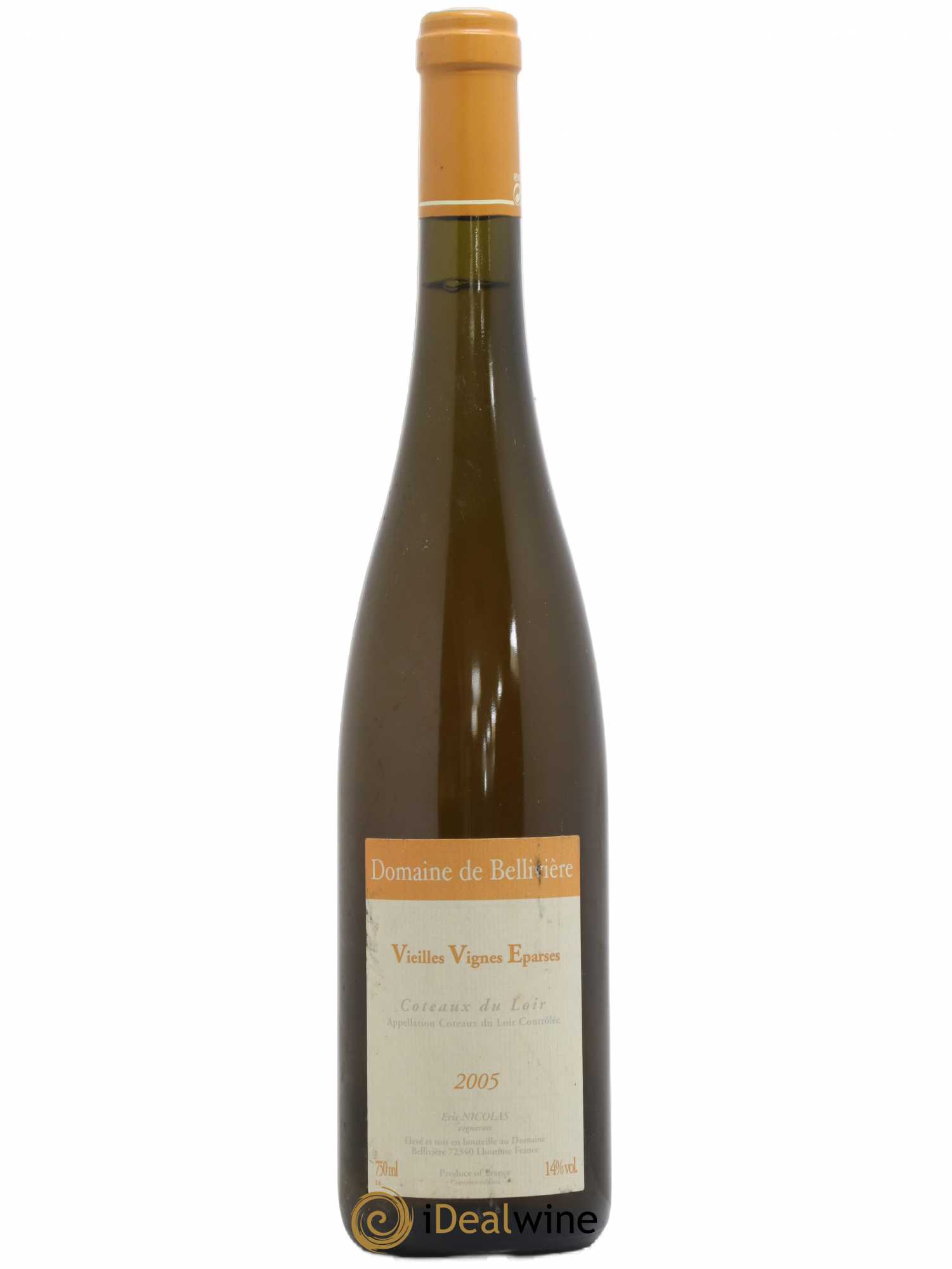 Coteaux du Loir Vieilles Vignes Eparses Domaine de Bellivière 2005 - Lot de 1 bouteille - 0