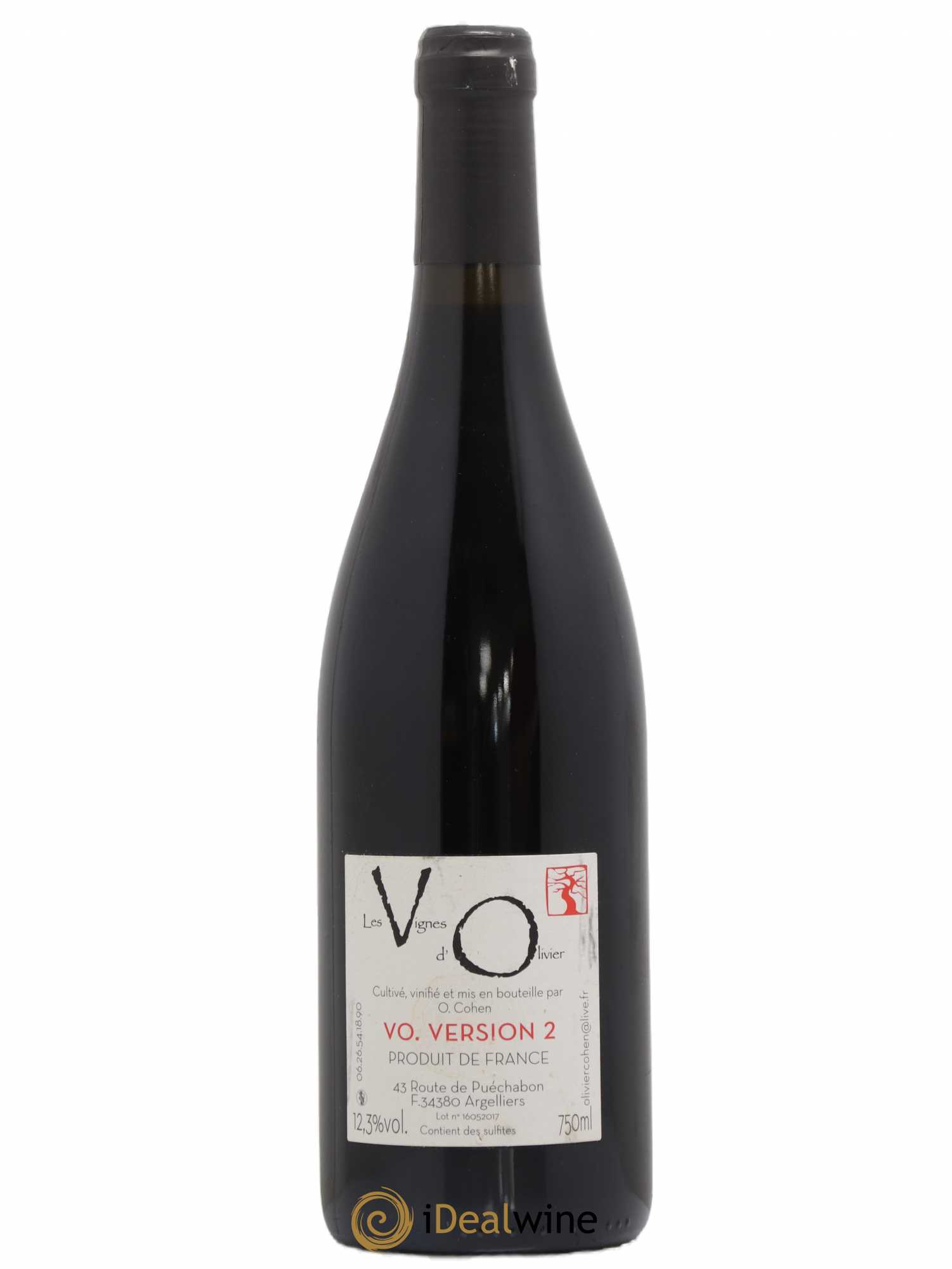 Vin de France V.O Version 2 Les vignes d'Olivier Cohen - Posten von 1 Flasche - 1