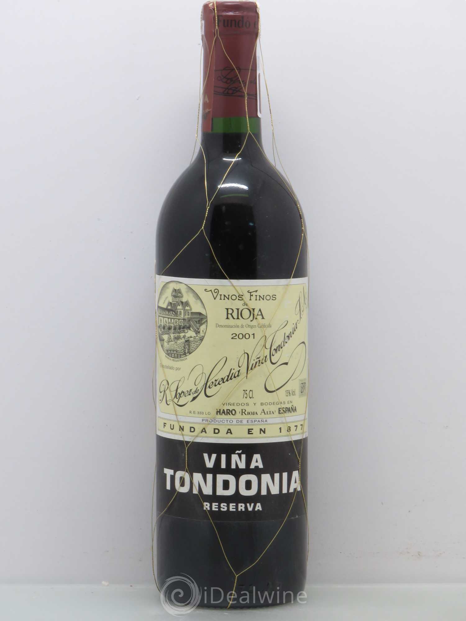 Espagne Rioja Reserva Viña Tondonia - Lopez de Heredia 2001 - Posten von 1 Flasche - 0