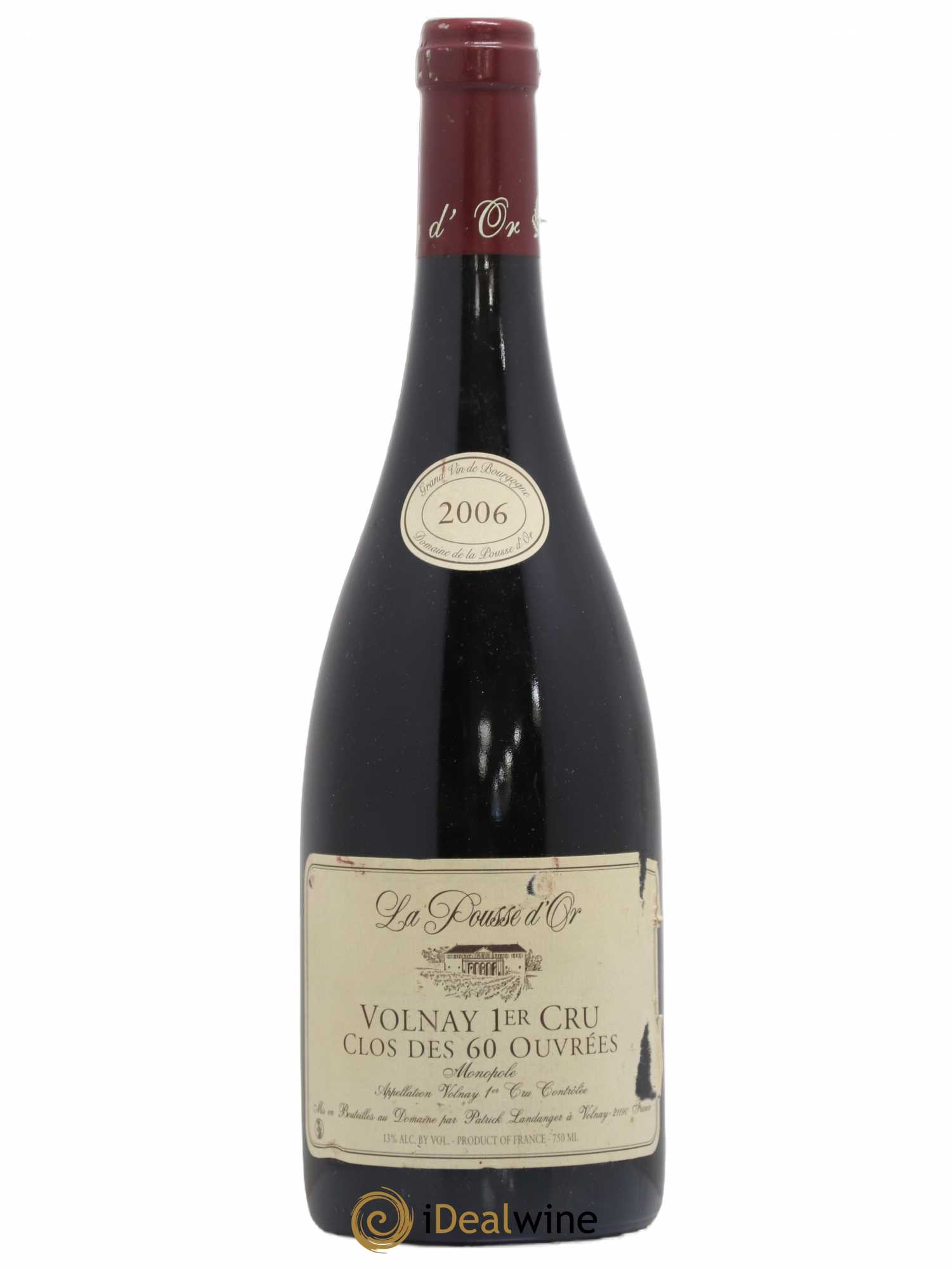 Volnay 1er Cru Clos des 60 ouvrées La Pousse d'Or (Domaine de) 2006 - Lot de 1 bouteille - 0