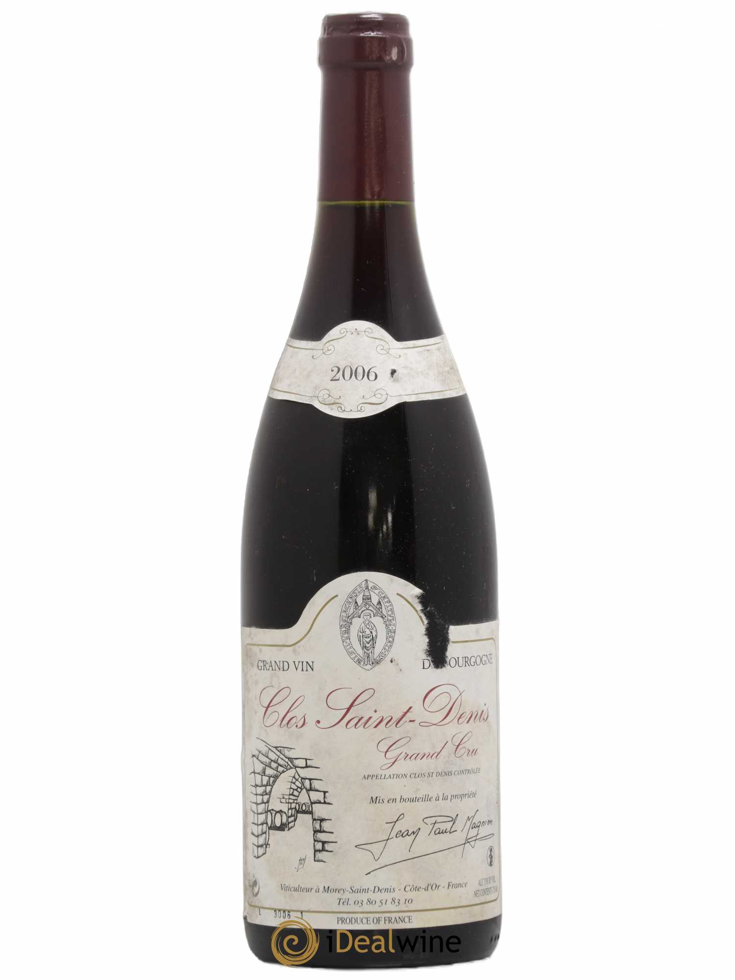 Clos Saint-Denis Grand Cru Jean-Paul Magnien 2006 - Lot de 1 bouteille - 0