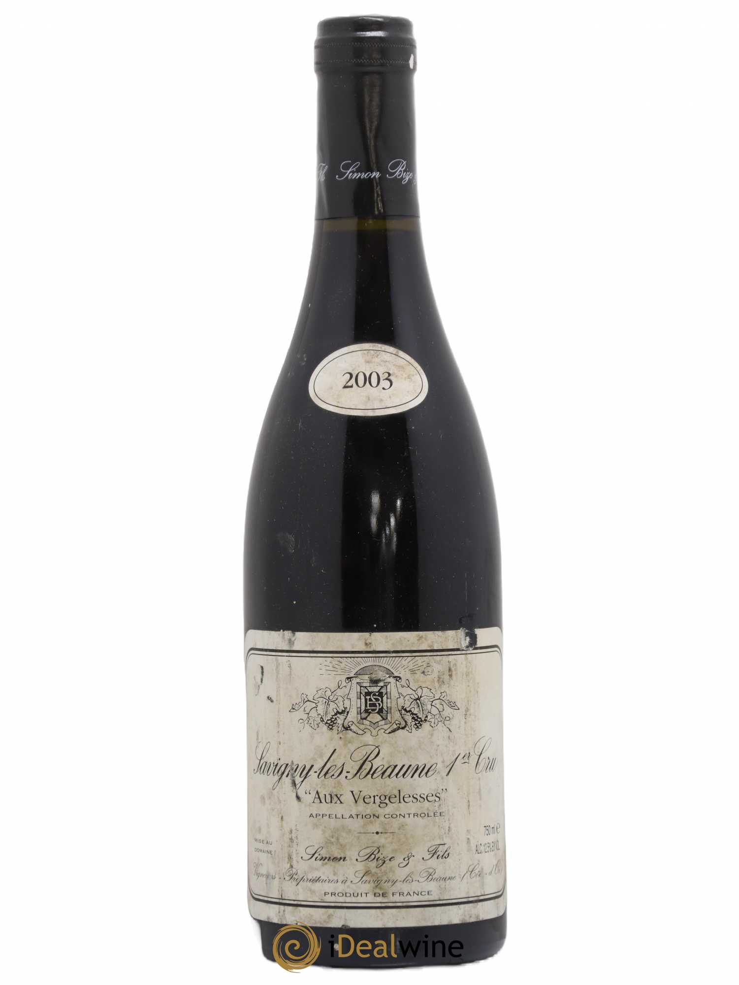 Savigny-lès-Beaune 1er Cru Aux Vergelesses Simon Bize & Fils 2003 - Lot de 1 bouteille - 0