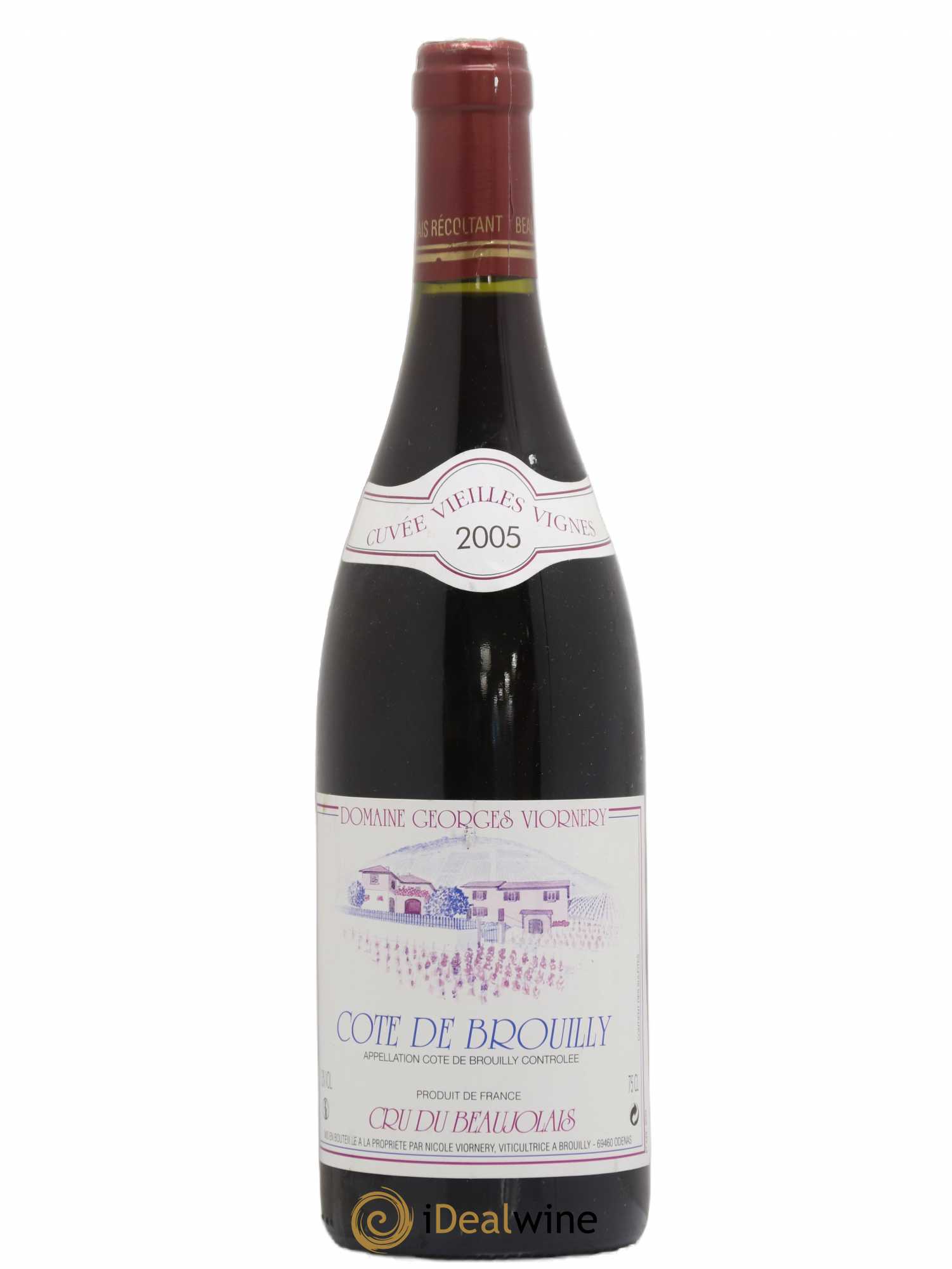 Côte de Brouilly Vieilles Vignes Georges Viornery 2005 - Posten von 1 Flasche - 0