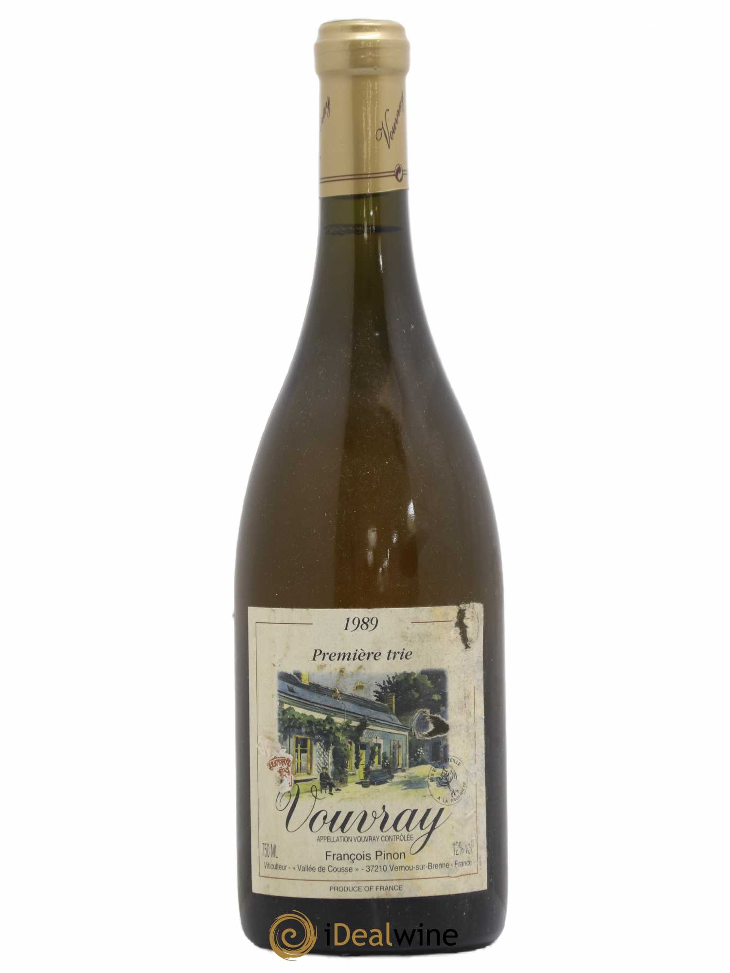 Vouvray 1ère Trie François Pinon 1989 - Posten von 1 Flasche - 0