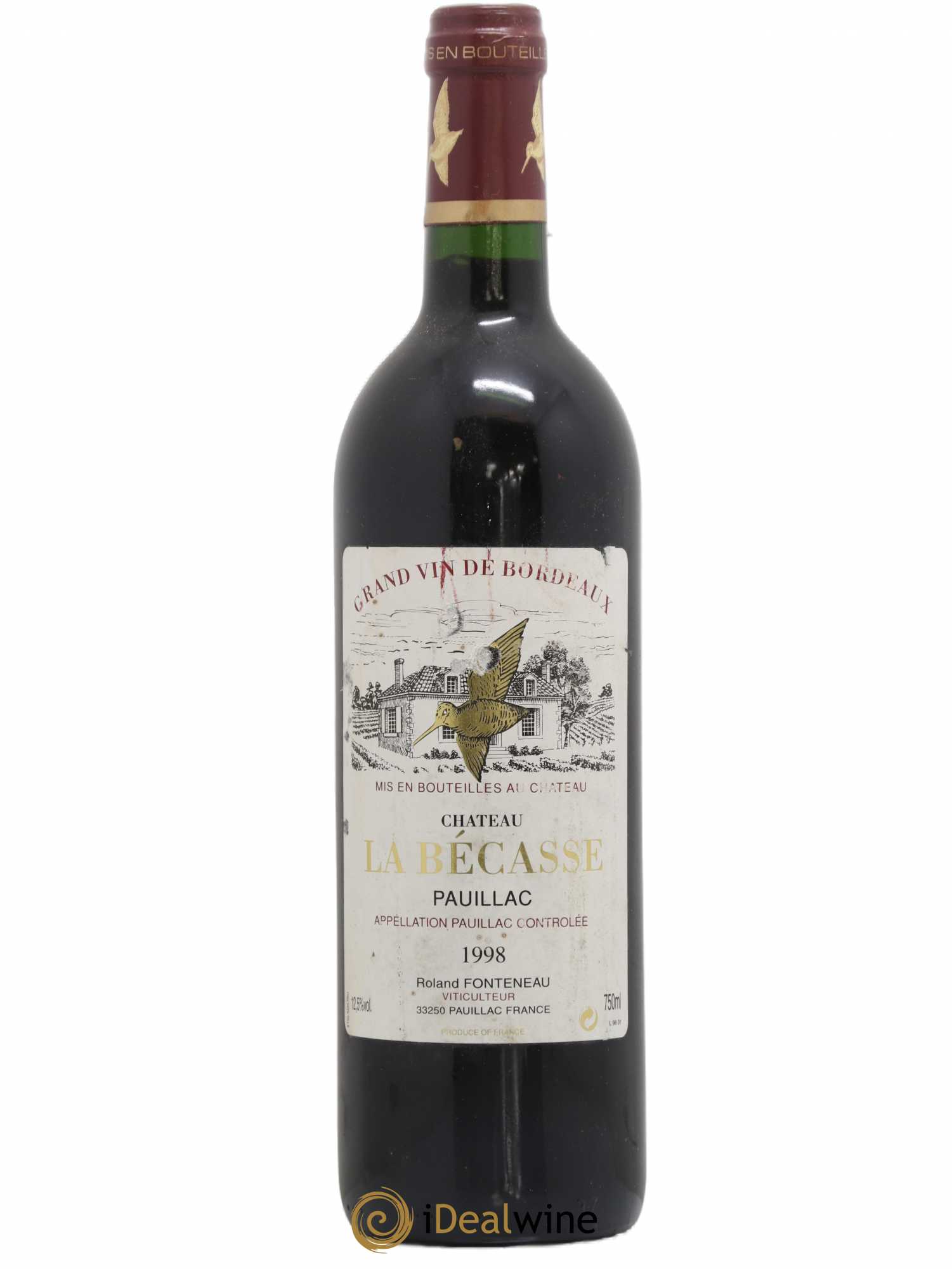 Château la Bécasse 1998 - Lot de 1 bouteille - 0