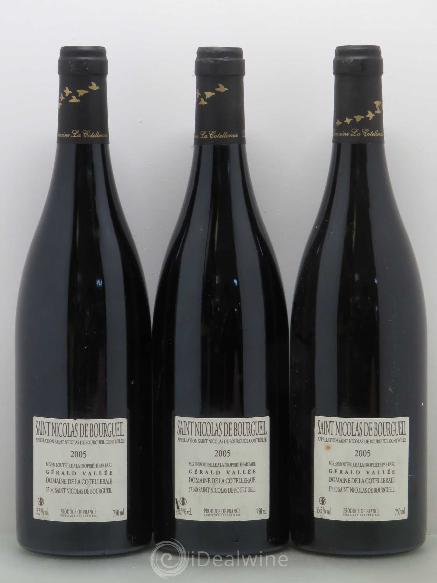 Saint-Nicolas de Bourgueil L'Envolée - G. Vallée 2005 - Posten von 3 Flaschen - 1