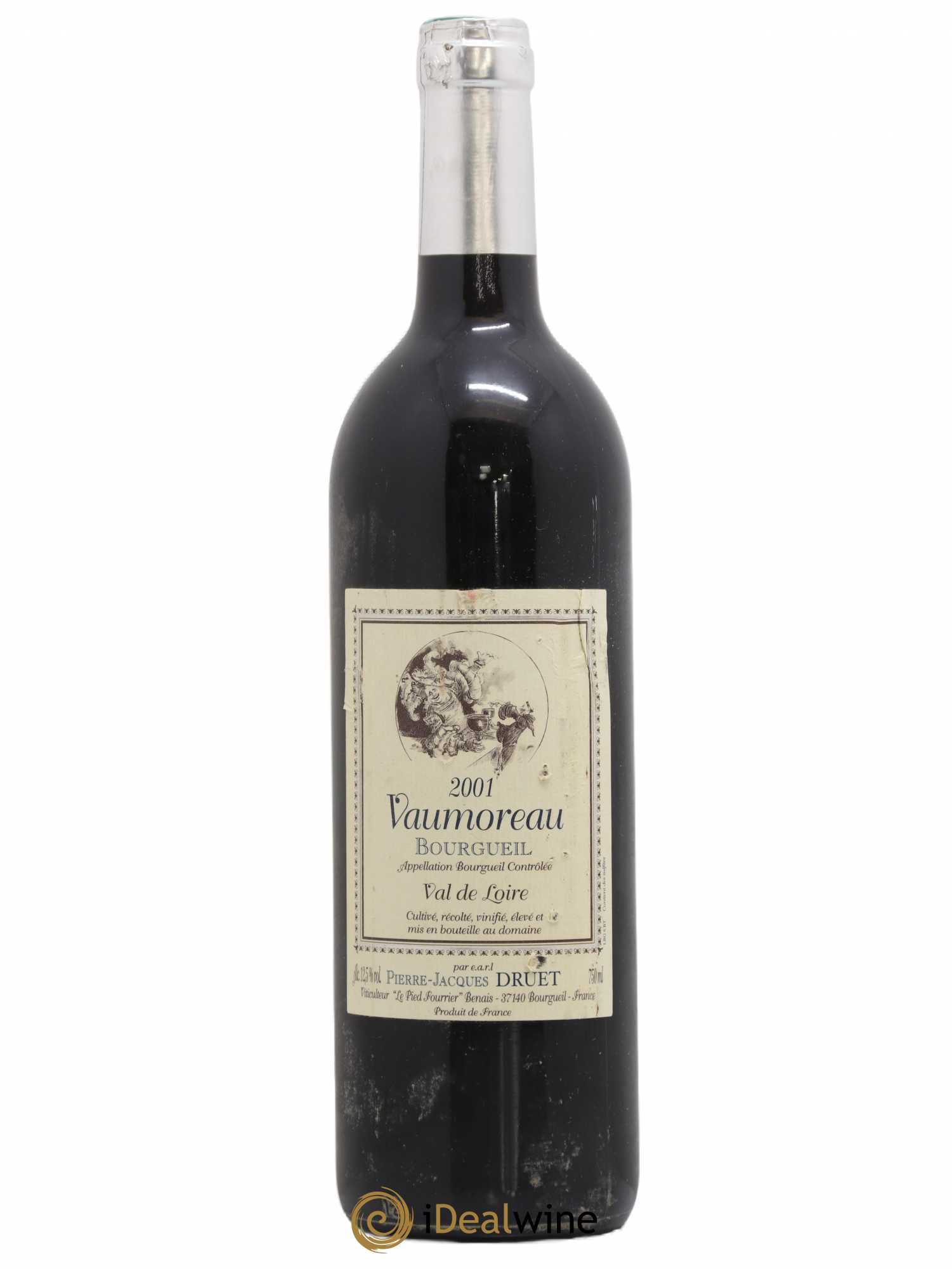 Bourgueil Vaumoreau Pierre Jacques Druet 2001 - Lot de 1 bouteille - 0