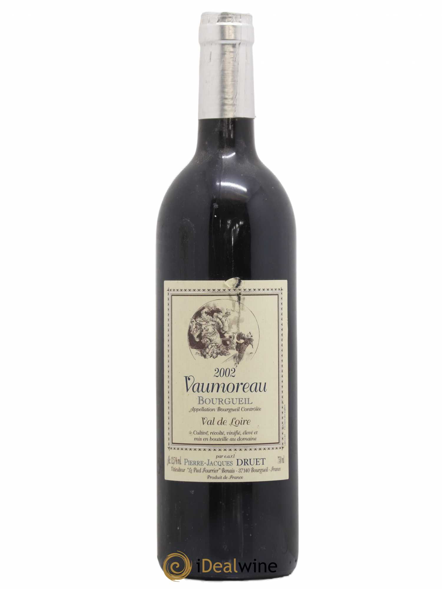 Bourgueil Vaumoreau Pierre Jacques Druet 2002 - Lot de 1 bouteille - 0