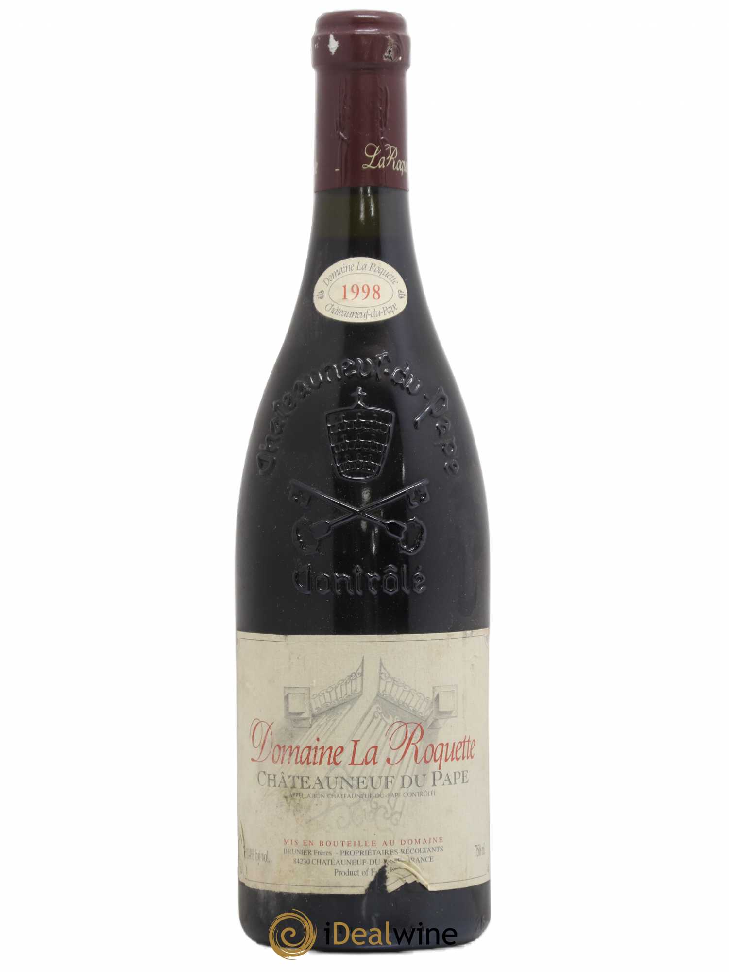 Châteauneuf-du-Pape La Roquette Famille Brunier 1998 - Posten von 1 Flasche - 0