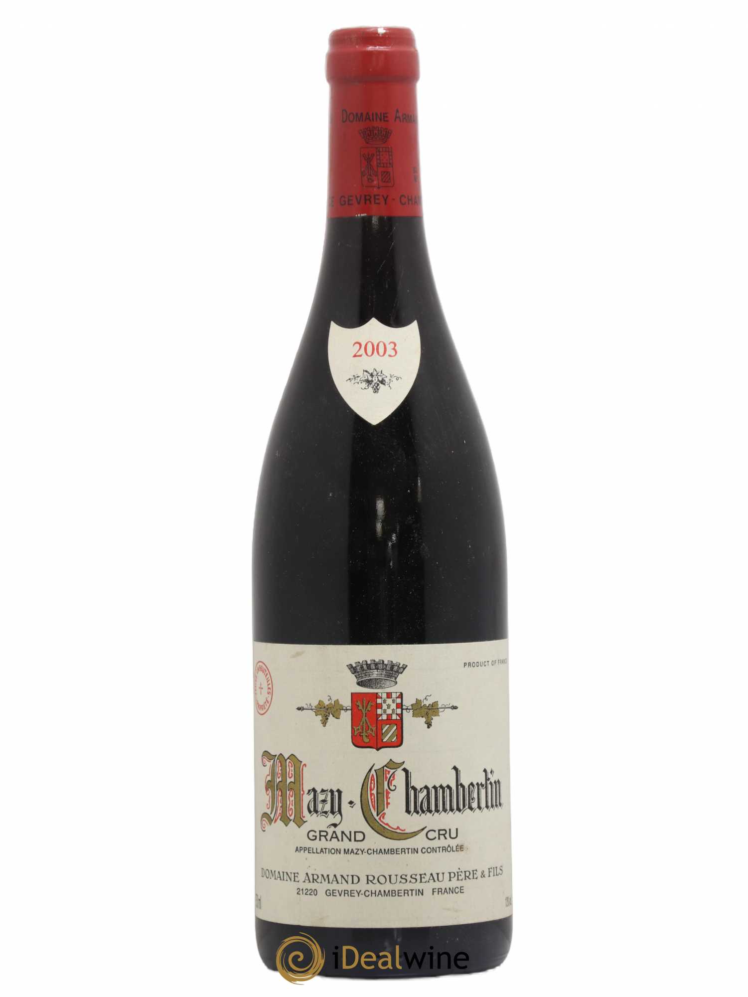Mazis-Chambertin Grand Cru Armand Rousseau (Domaine) 2003 - Lot de 1 bouteille - 0