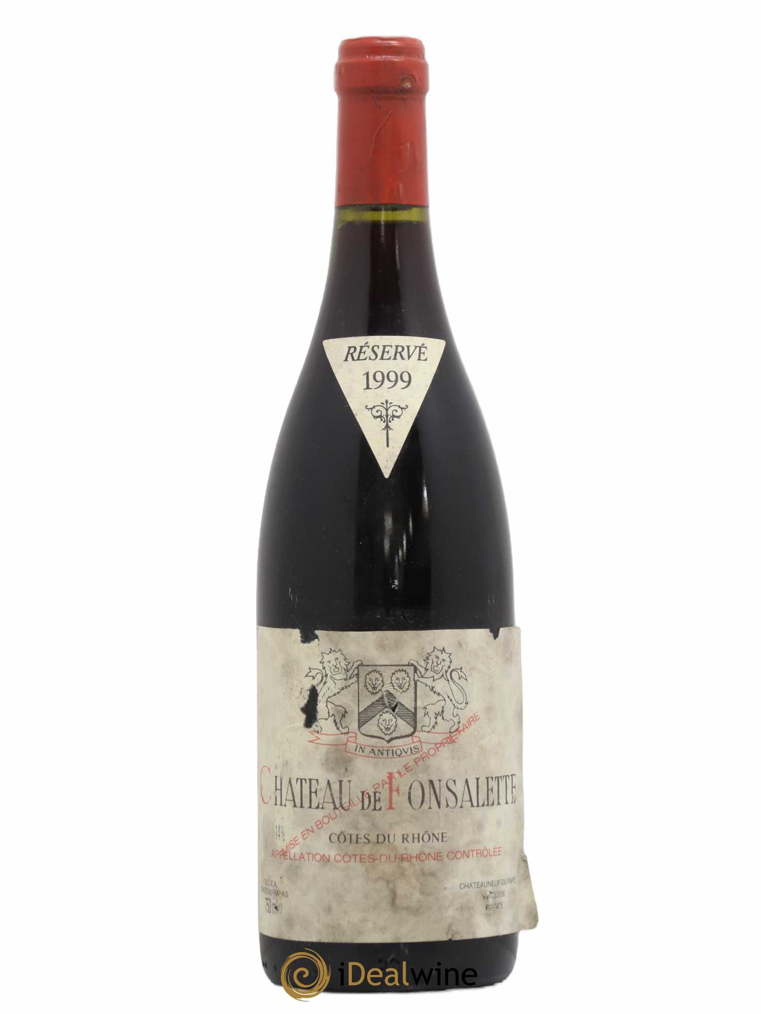 Côtes-du-Rhône Château de Fonsalette Emmanuel Reynaud 1999 - Lot de 1 bouteille - 0