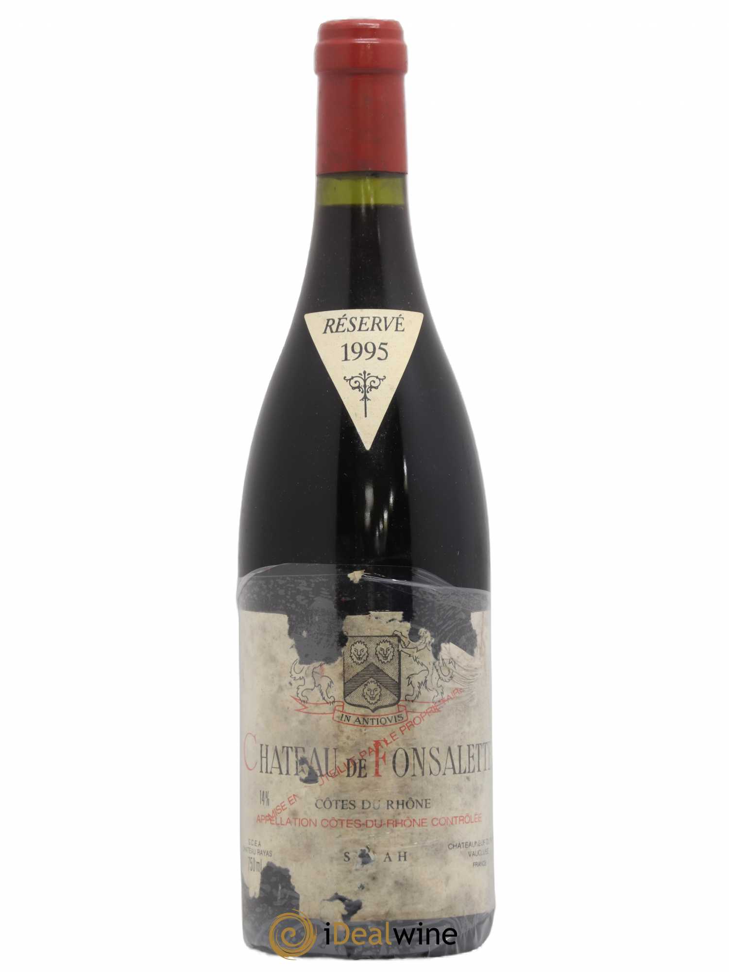 Côtes-du-Rhône Cuvée Syrah Château de Fonsalette 1995 - Lot de 1 bouteille - 0