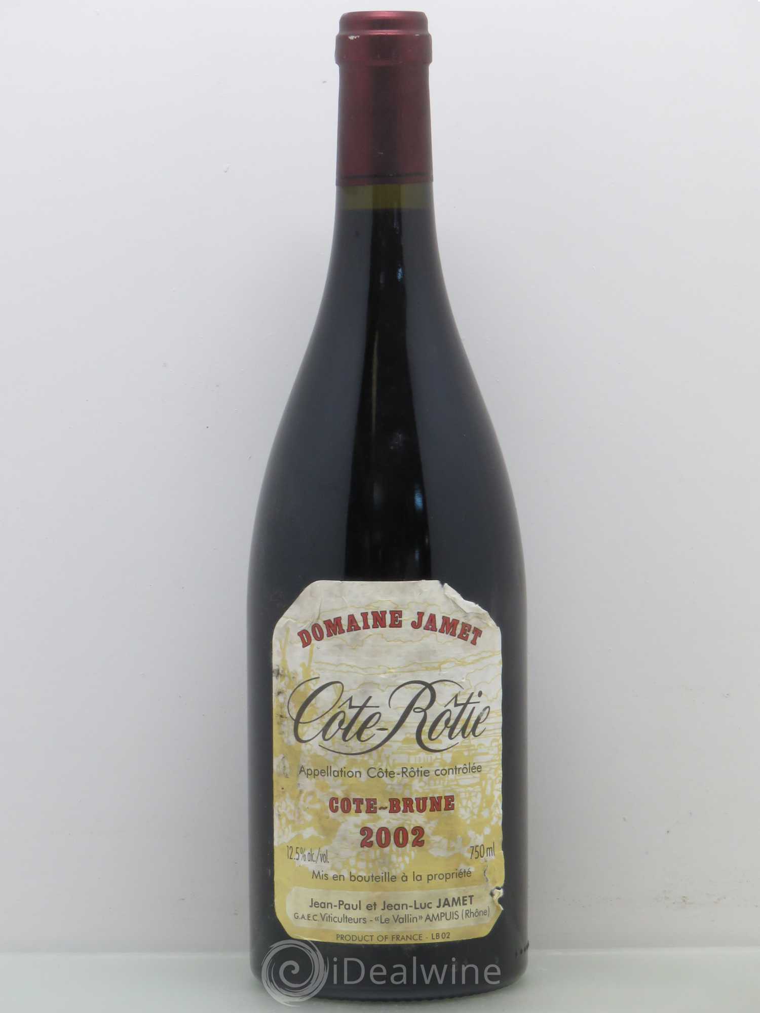 Côte-Rôtie Côte Brune Jamet (Domaine) 2002 - Lot de 1 bouteille - 0