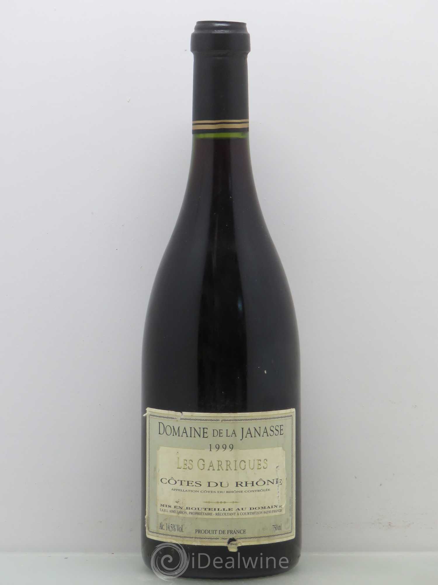 Côtes-du-Rhône Les Garrigues Domaine de la Janasse 1999 - Posten von 1 Flasche - 0