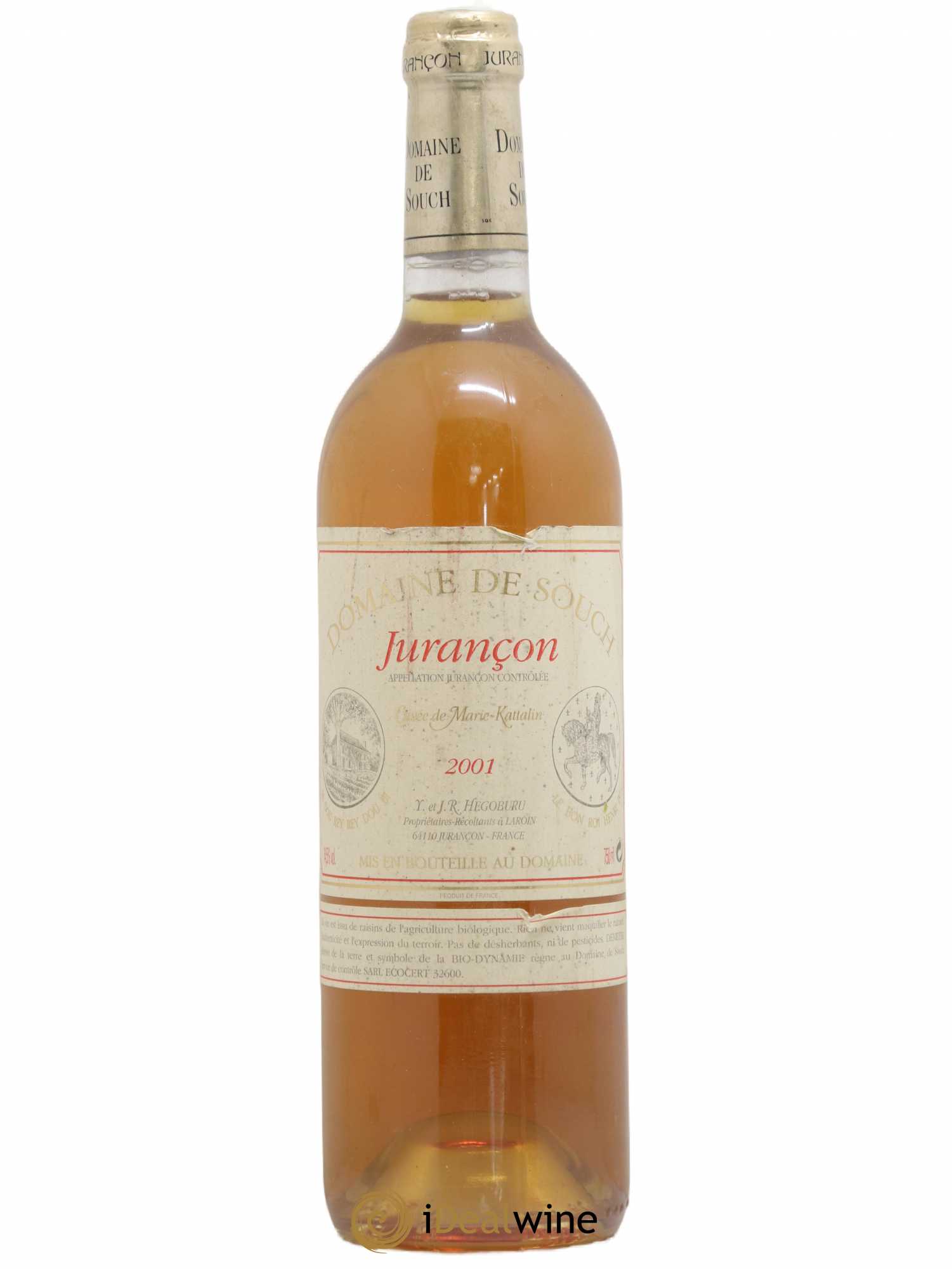 Jurançon Marie Kattalyn Souch (Domaine de) 2001 - Lotto di 1 bottiglia - 0