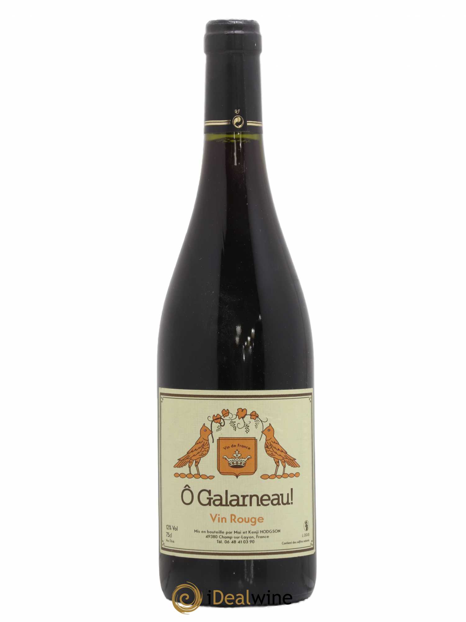 Vin de France O Galarneau Mai & Kenji Hodgson 2015 - Lot de 1 bouteille - 0