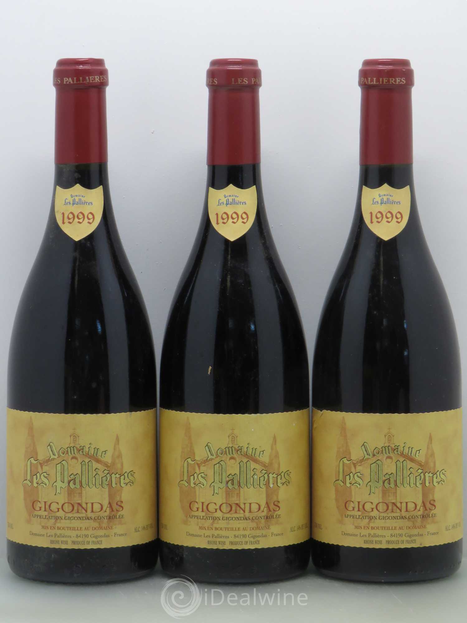 Gigondas Les Pallières - Brunier 1999 - Posten von 3 Flaschen - 0