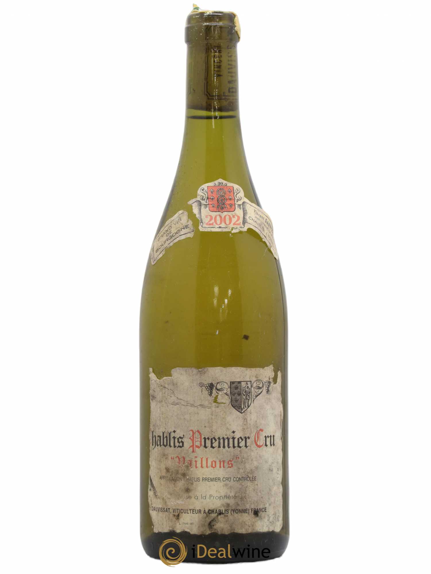Chablis 1er Cru Vaillons Vincent Dauvissat (Domaine) 2002 - Lot de 1 bouteille - 0