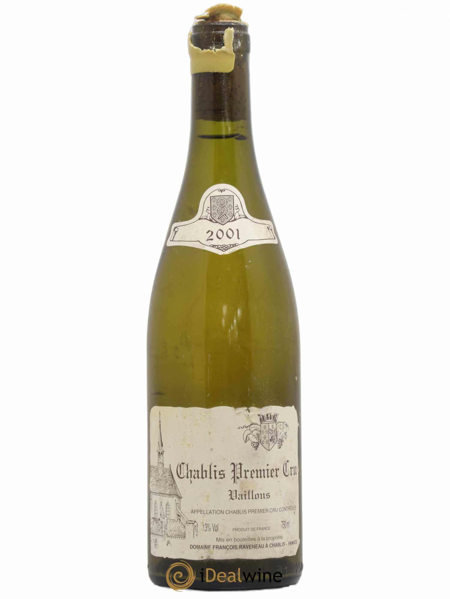 Chablis 1er Cru Vaillons Raveneau (Domaine) 2001 - Lot de 1 bouteille - 0