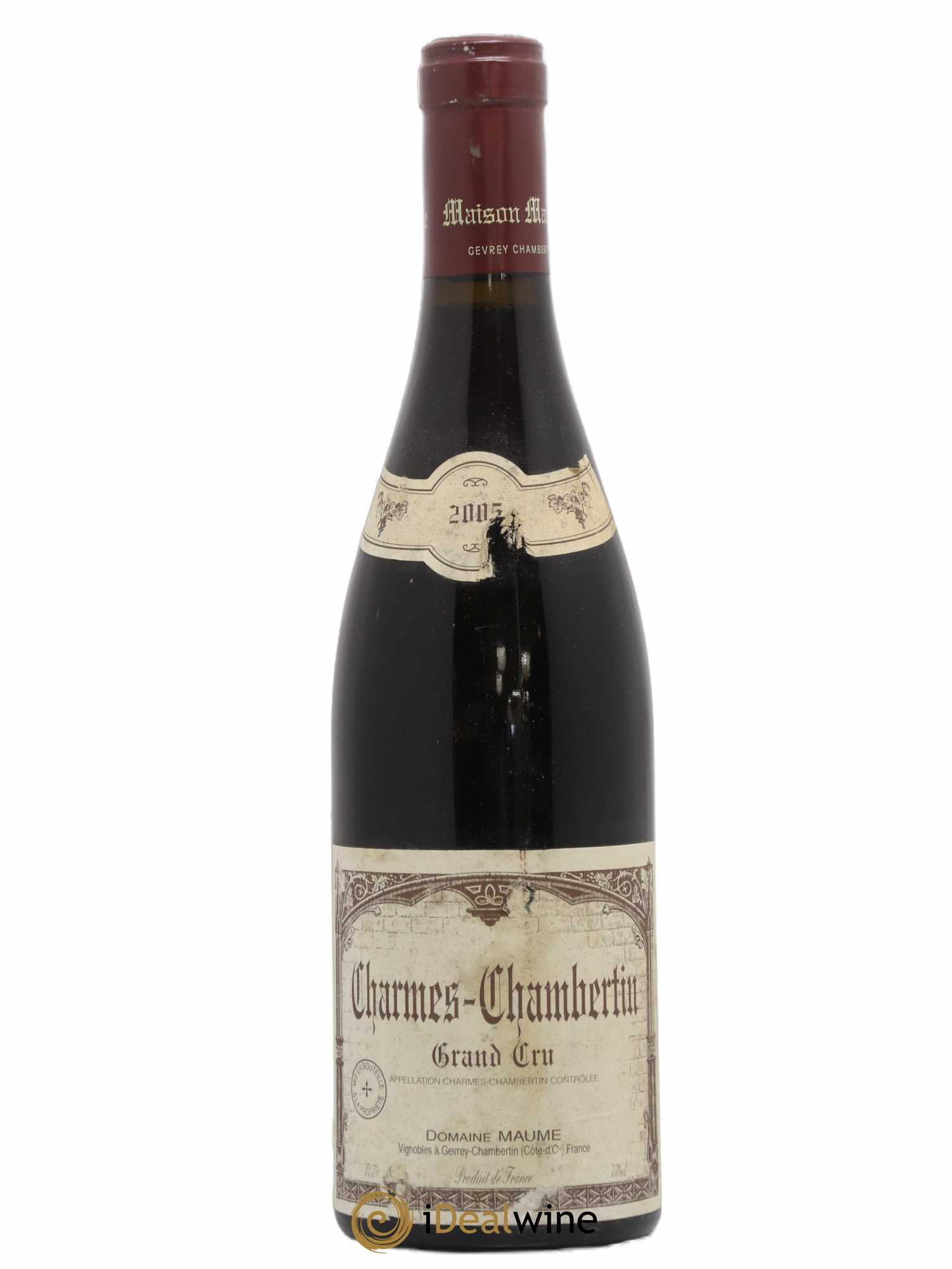 Charmes-Chambertin Grand Cru Maume (Domaine) 2005 - Lot de 1 bouteille - 0