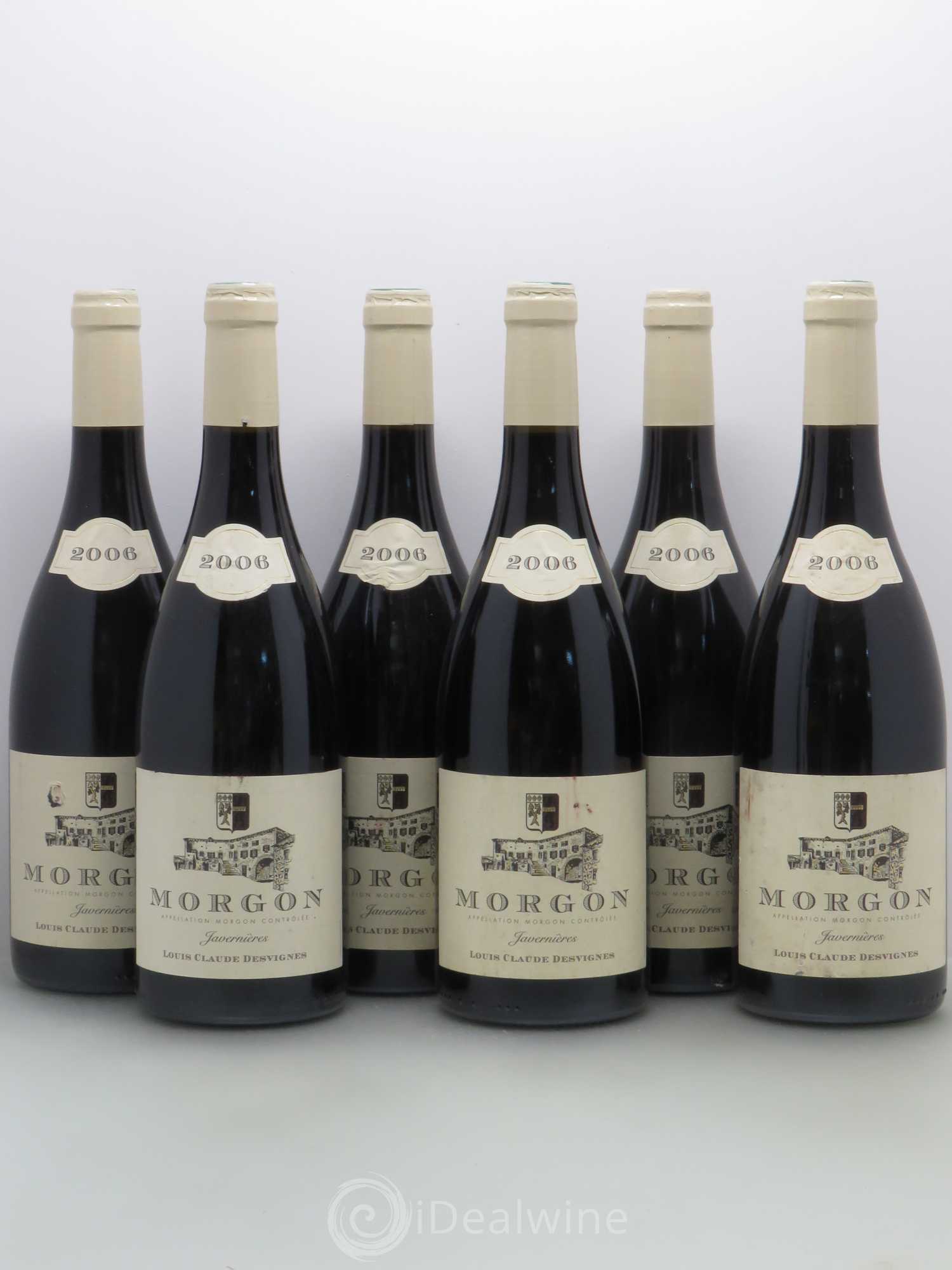 Morgon Côte de Py Javernières Louis-Claude Desvignes 2006 - Lot de 6 bouteilles - 0
