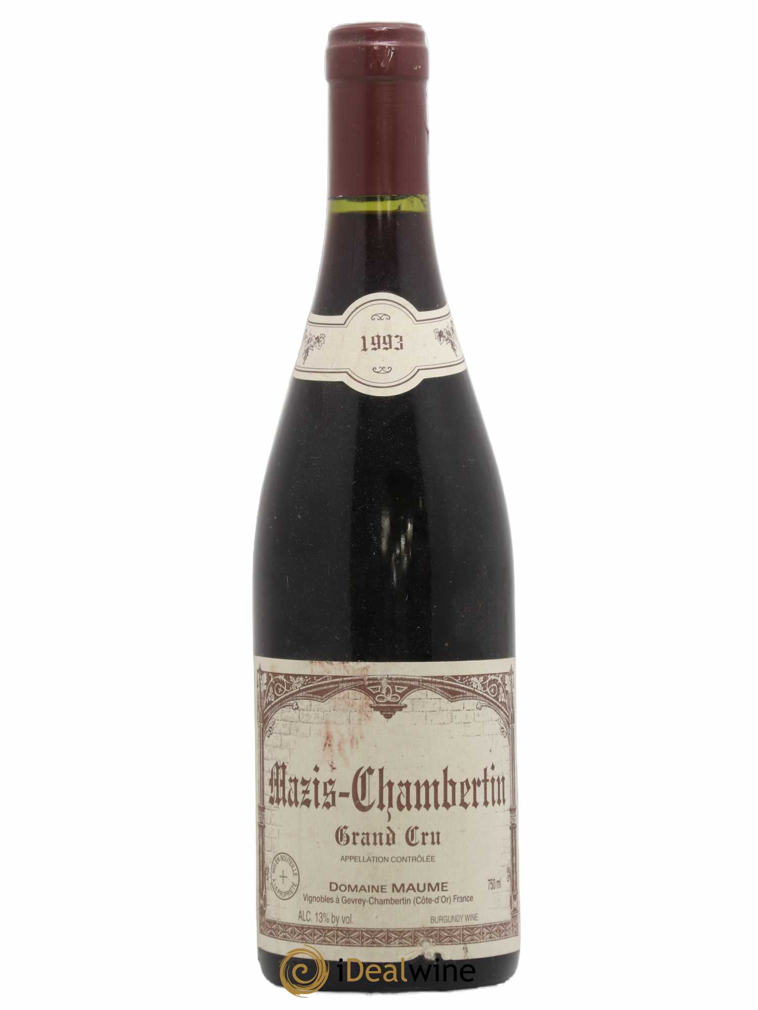 Mazis-Chambertin Grand Cru Maume (Domaine) 1993 - Lot de 1 bouteille - 0