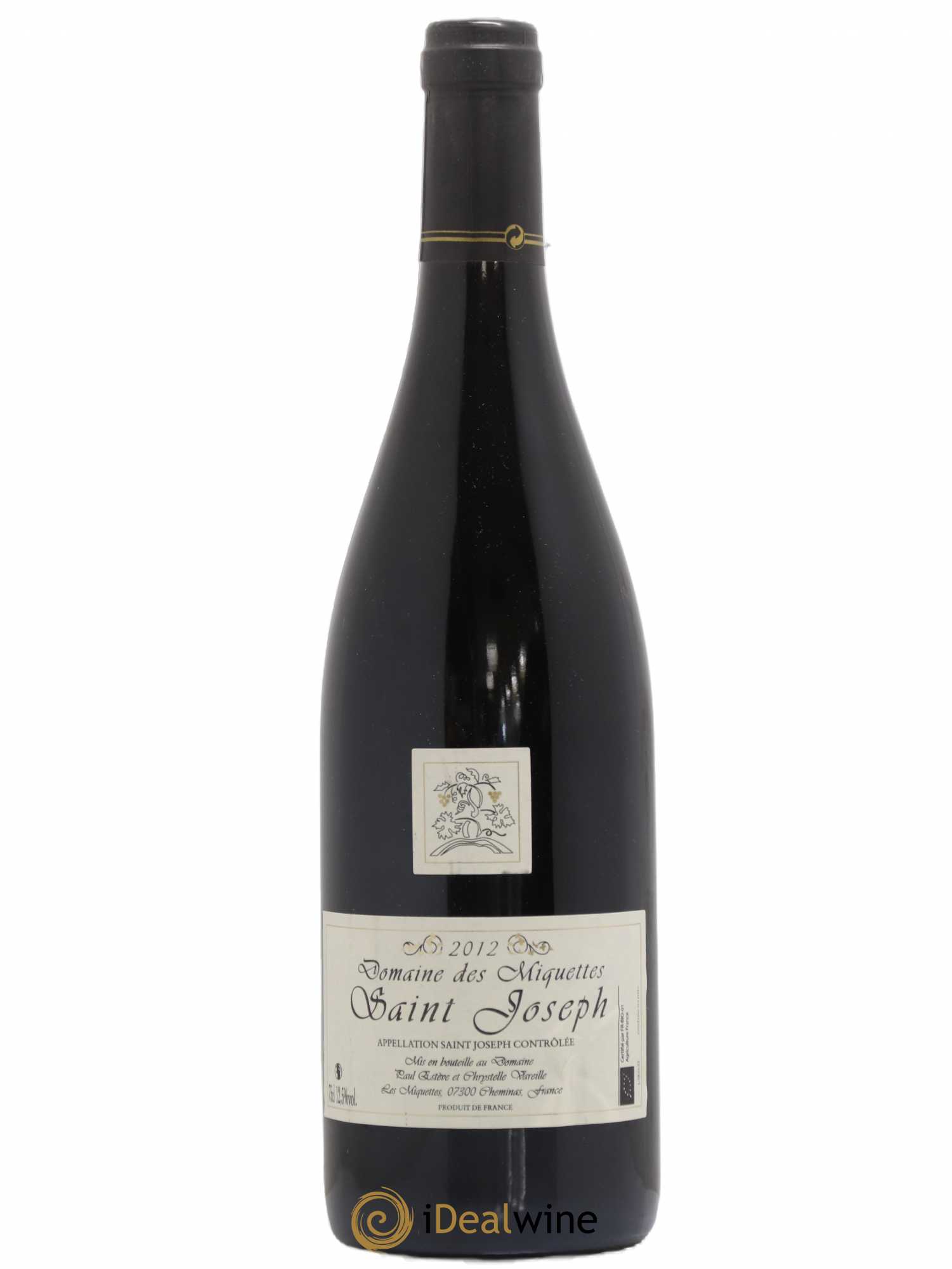 Saint-Joseph Miquettes (Domaine des) 2012 - Lot de 1 bouteille - 0