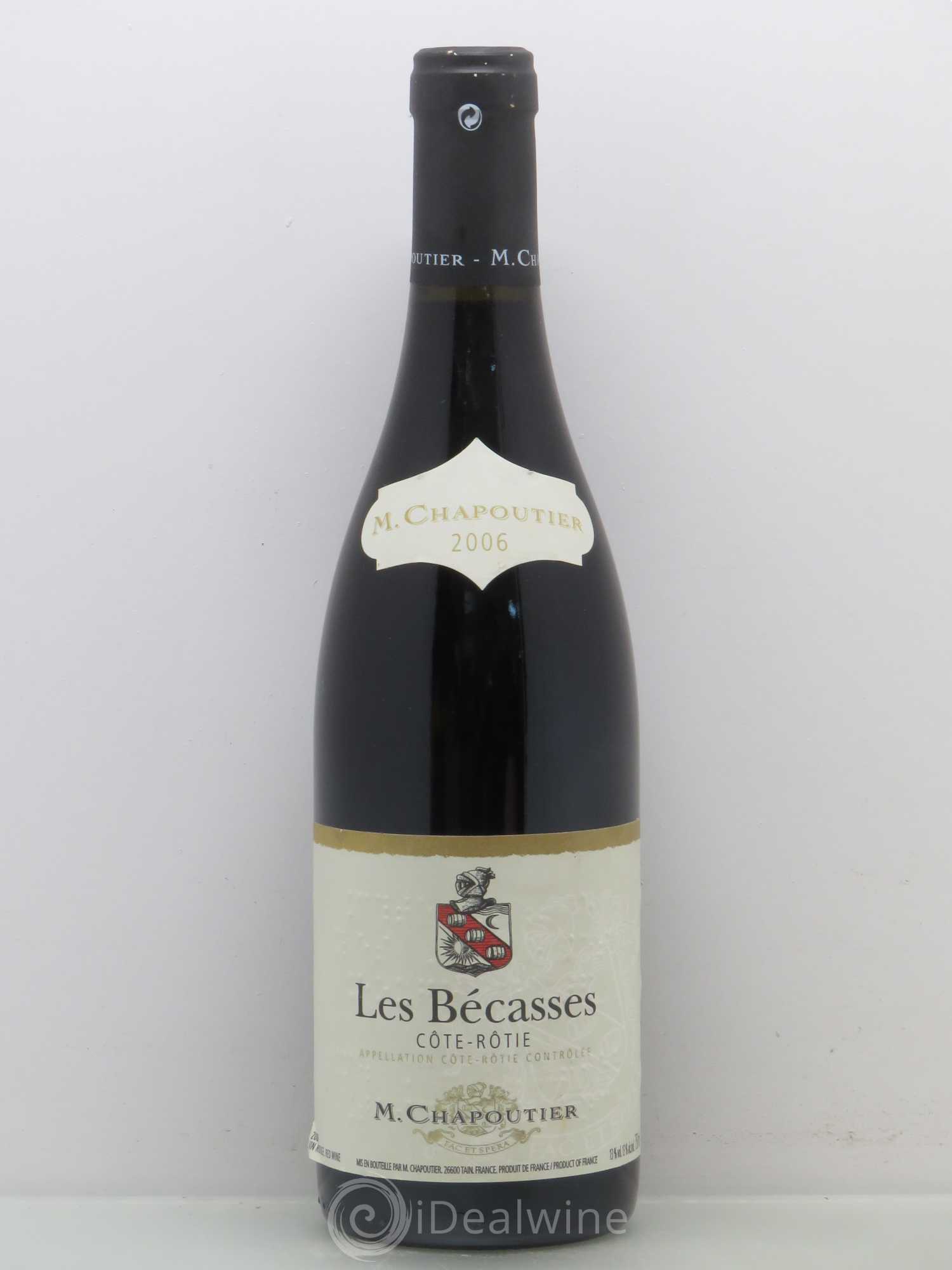 Côte-Rôtie Les Bécasses Chapoutier 2006 - Lot de 1 bouteille - 0