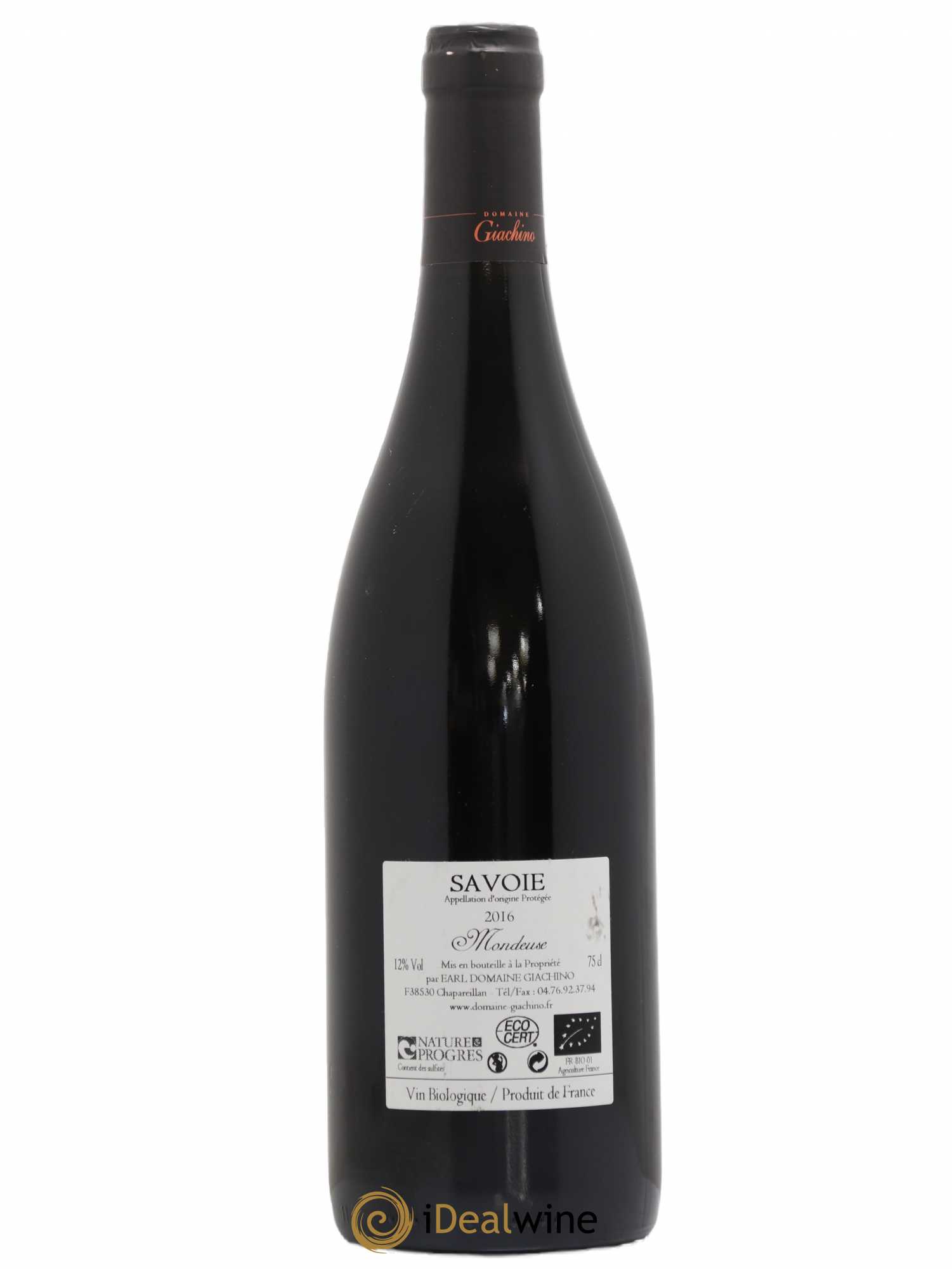 Vin de Savoie Mondeuse Giachino Mondeuse - Domaine Giachino 2016 - Posten von 1 Flasche - 1