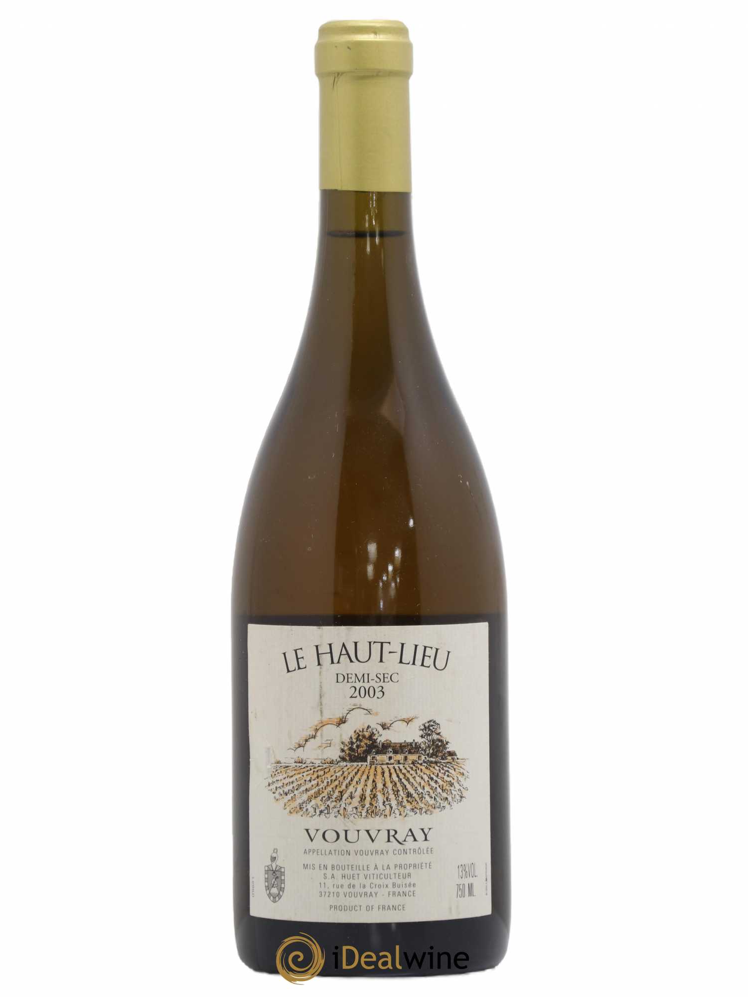 Vouvray Le Haut-Lieu Demi-Sec Domaine Huet 2003 - Lot de 1 bouteille - 0