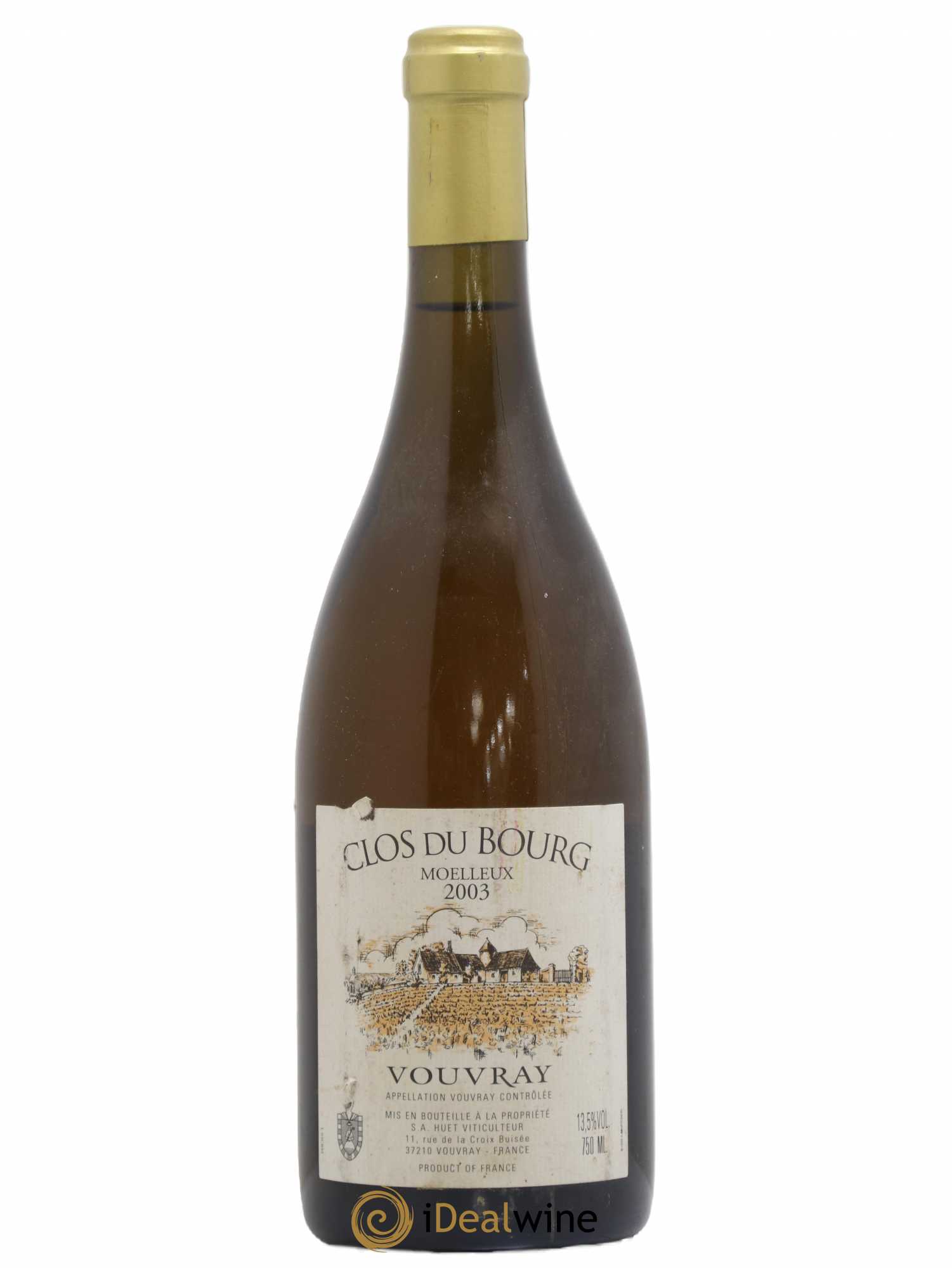 Vouvray Clos du Bourg Moelleux Domaine Huet 2003 - Lotto di 1 bottiglia - 0