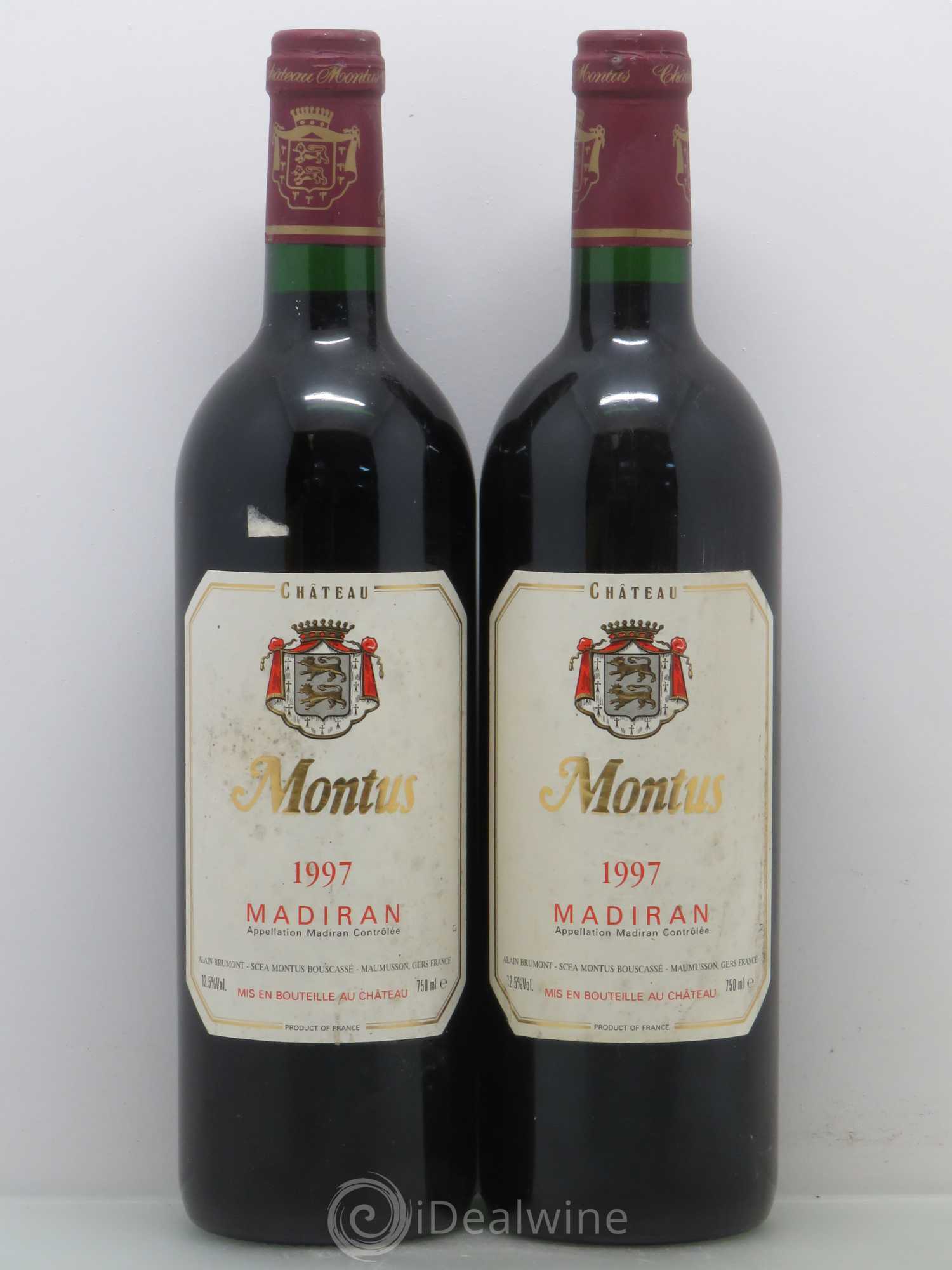 Madiran Château Montus Alain Brumont 1997 - Lot de 2 bouteilles - 0