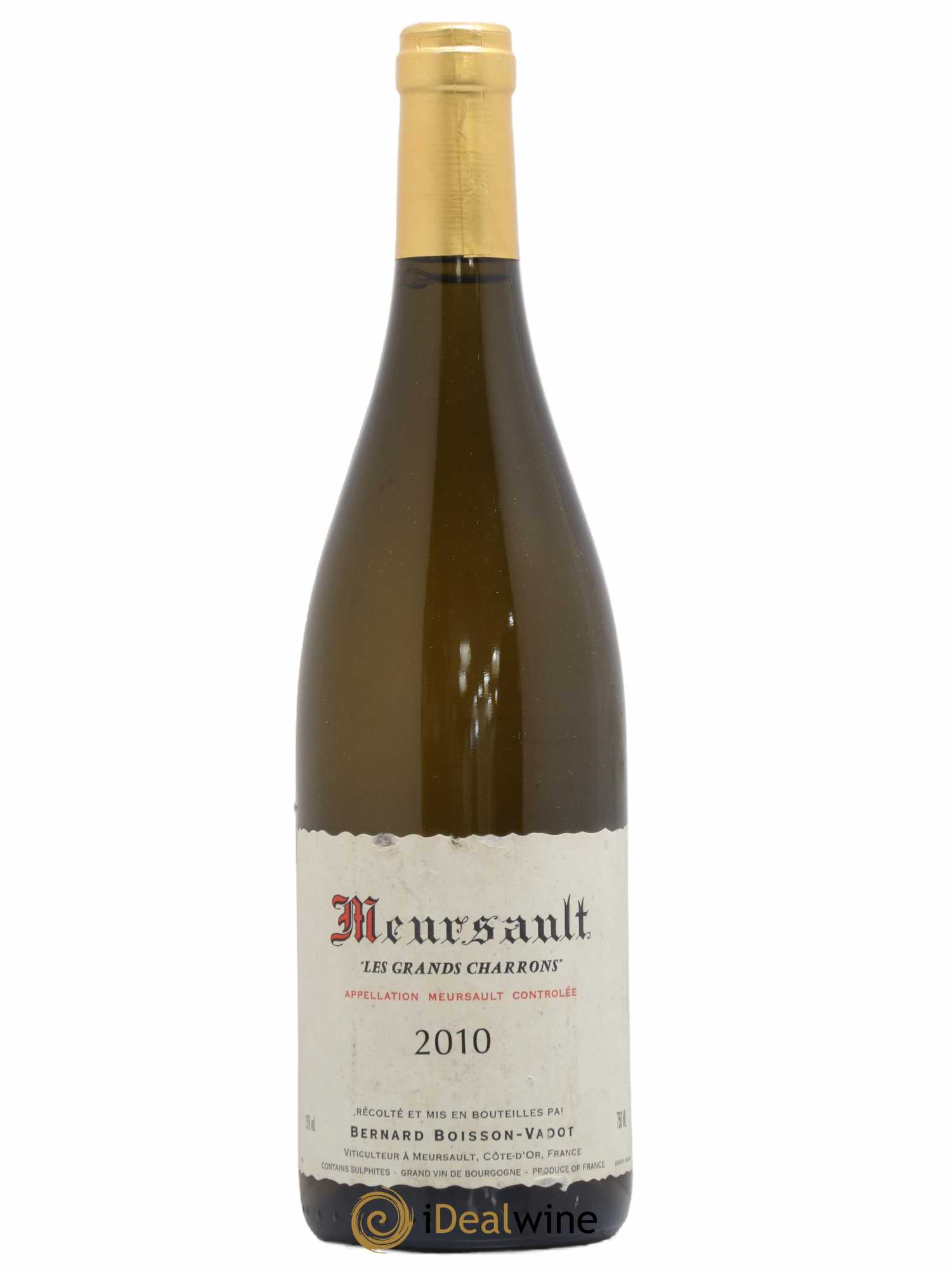 Meursault Les Grands Charrons Boisson-Vadot (Domaine) 2010 - Lot de 1 bouteille - 0