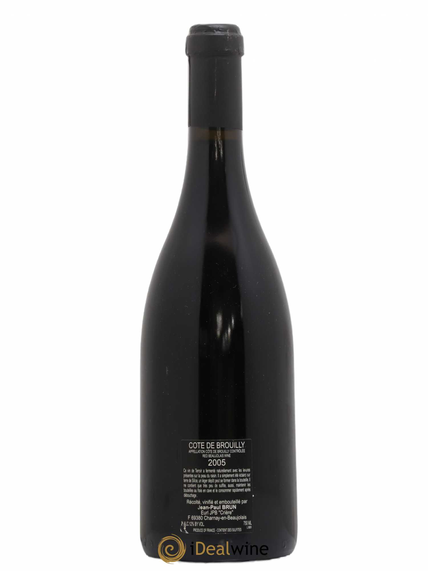 Côte de Brouilly Terres dorées - J-P. Brun (Domaine des) 2005 - Lot de 1 bouteille - 1