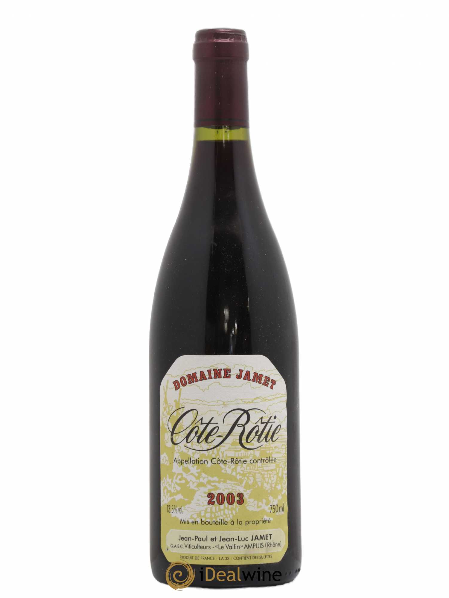 Côte-Rôtie Jamet (Domaine) 2003 - Lot de 1 bouteille - 0