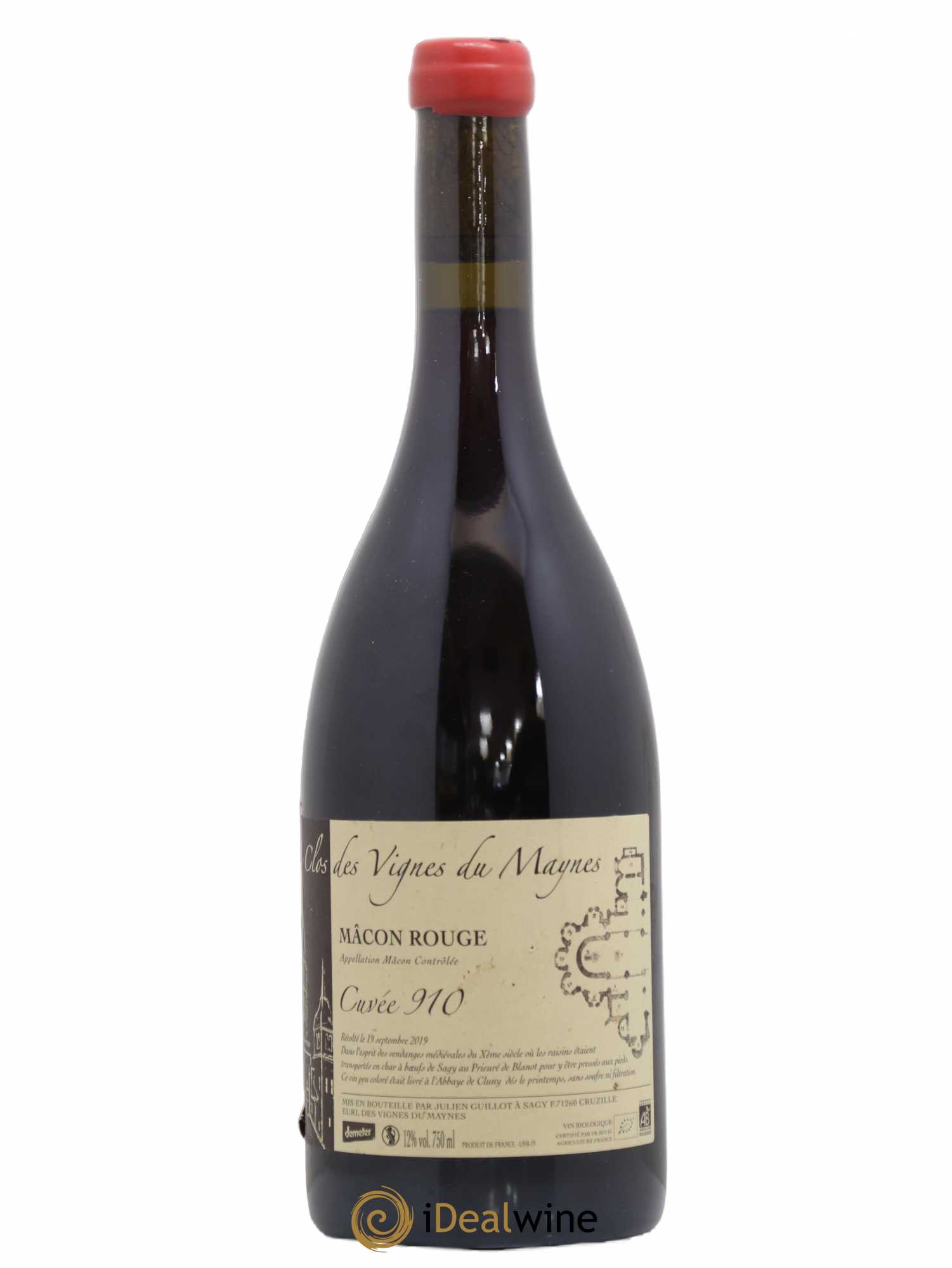Mâcon Cuvée 910 Les Vignes du Maynes 2019 - Lot de 1 bouteille - 0