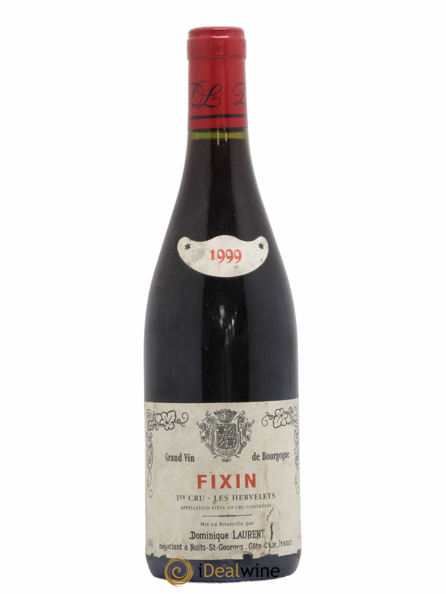 Fixin 1er Cru Les Hervelets Vieilles Vignes Dominique Laurent 1999 - Lot de 1 bouteille - 0