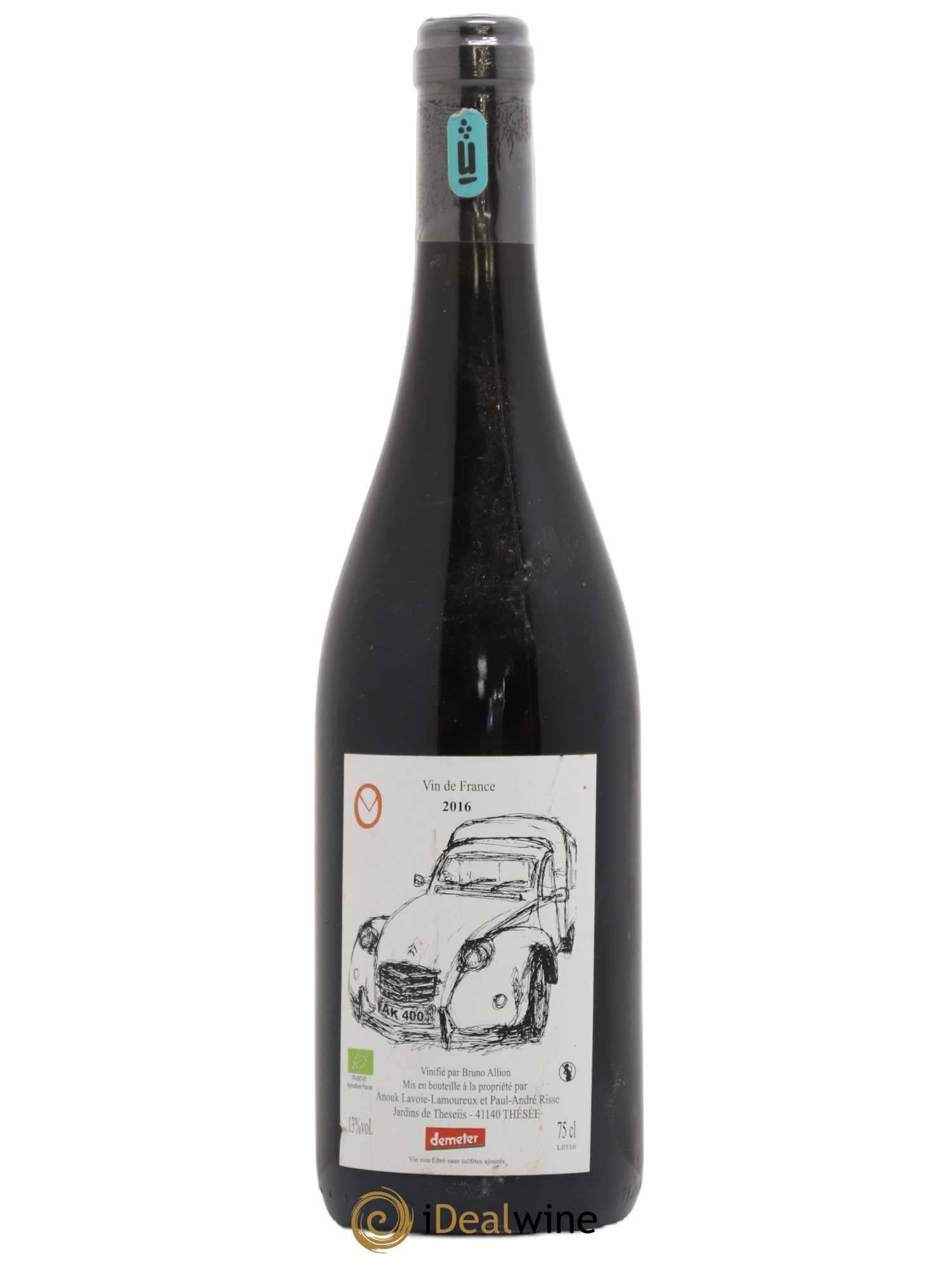 Vin de France AK400 Bruno Allion 2016 - Posten von 1 Flasche - 0