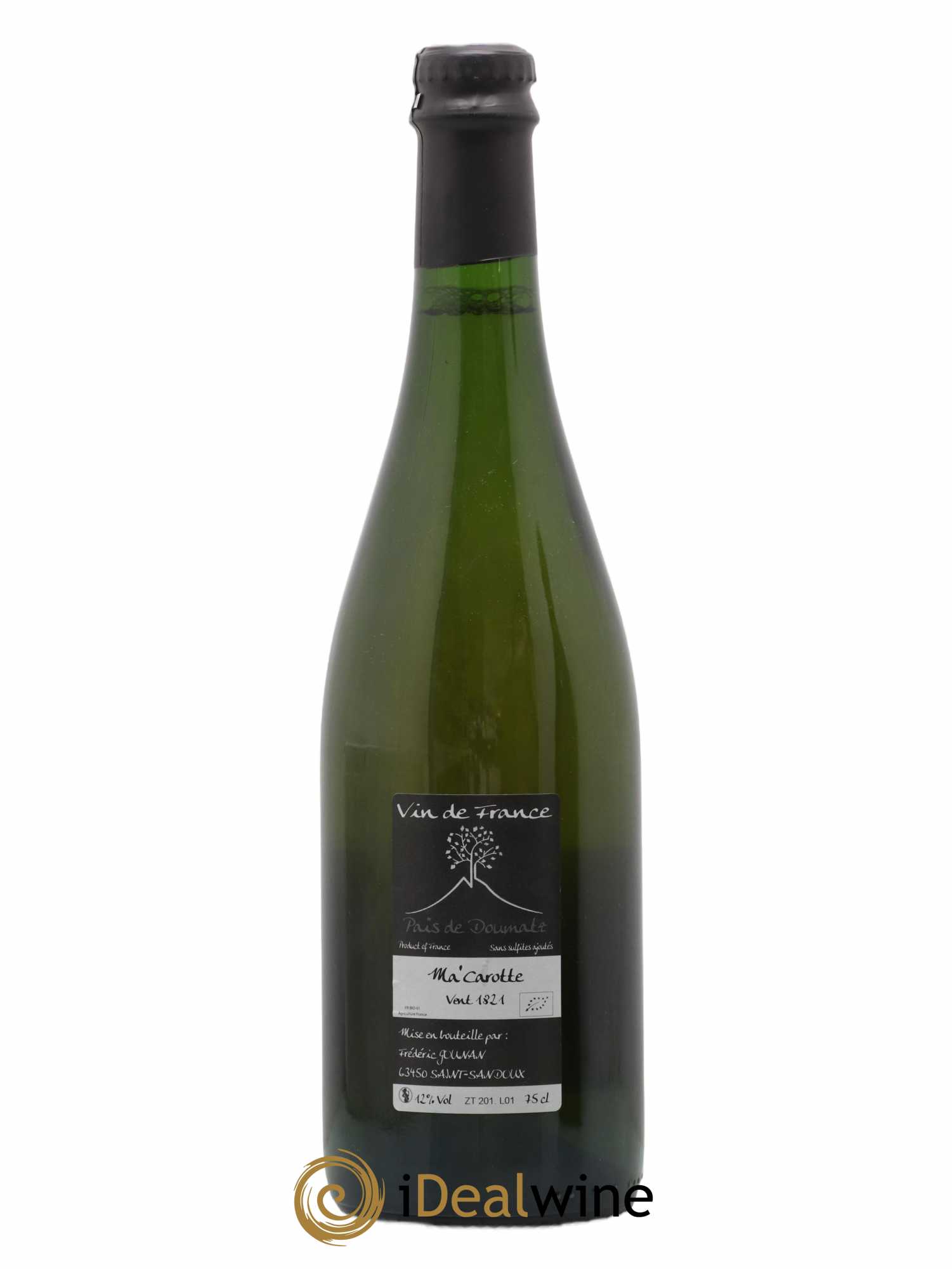 Vin de France Ma Carotte Vignoble de l'Arbre Blanc 2018 - Lot de 1 bouteille - 1