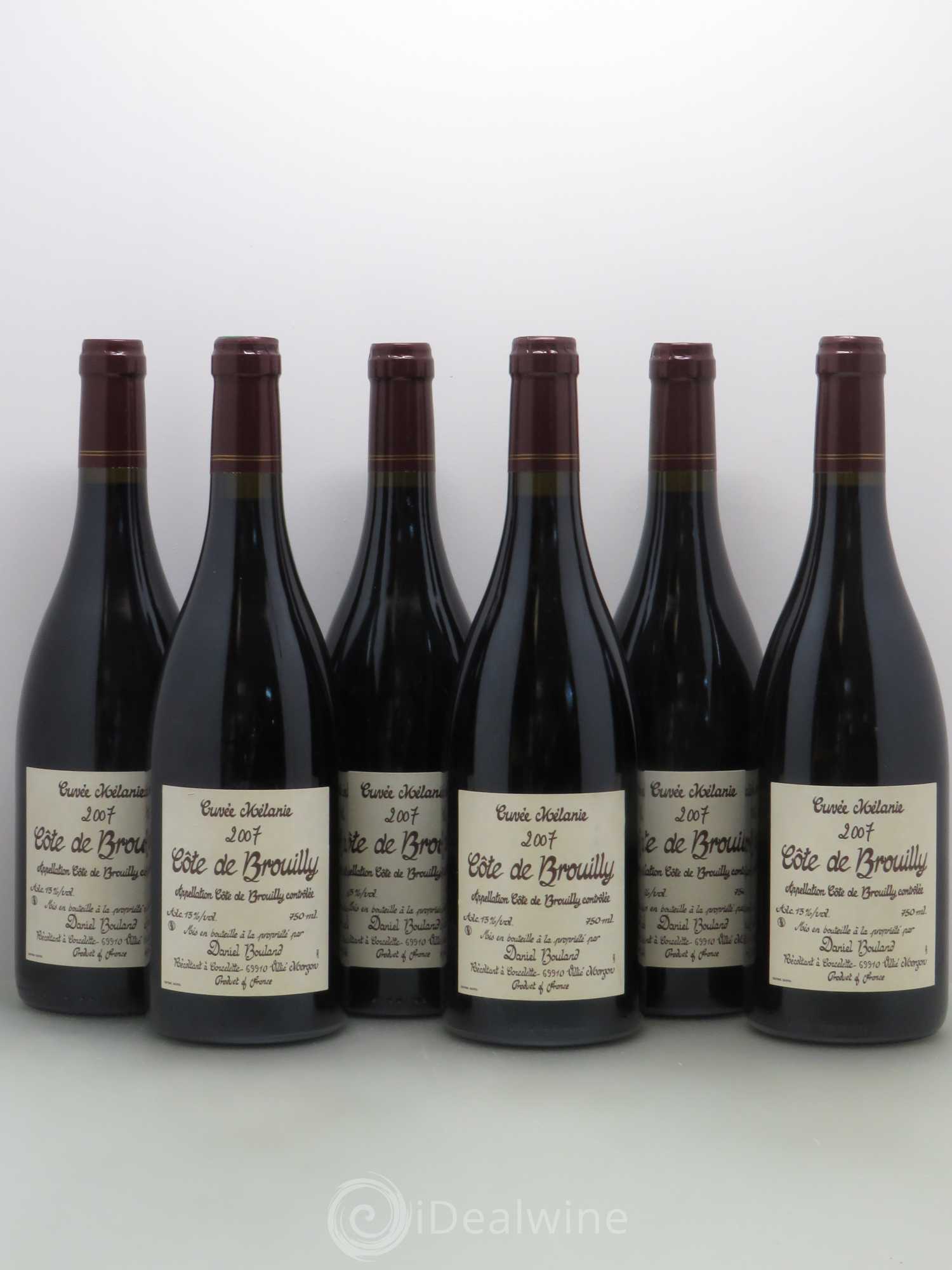 Côte de Brouilly Cuvée Mélanie - D. Bouland 2007 - Posten von 6 Flaschen - 0