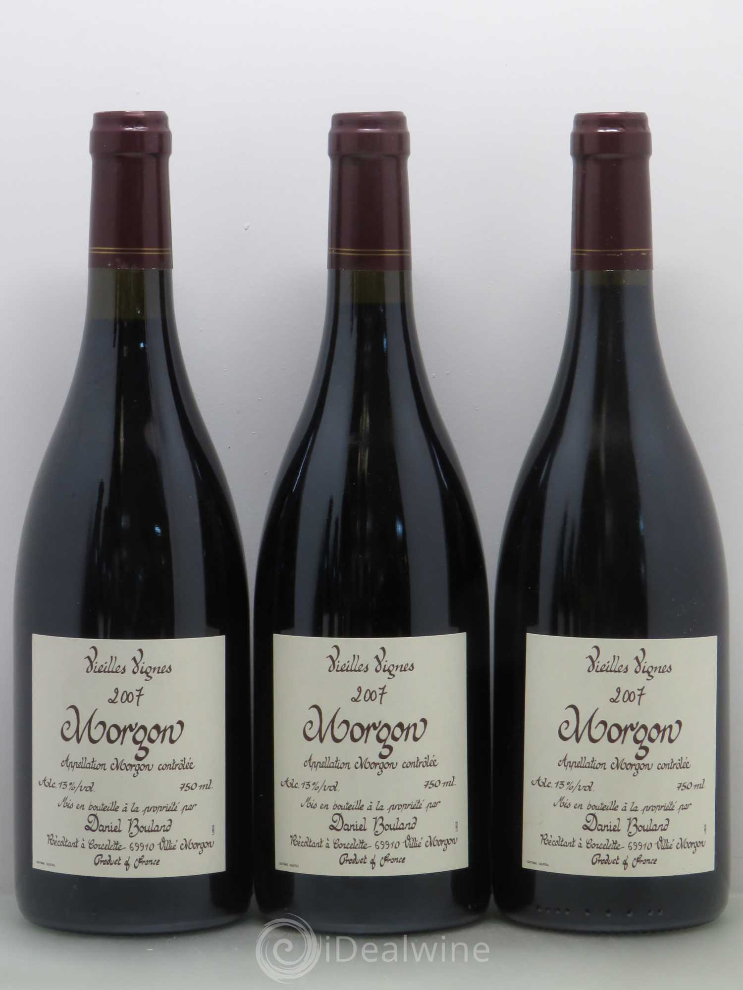 Morgon Vieilles Vignes Daniel Bouland (Domaine) 2007 - Lot de 6 bouteilles - 1