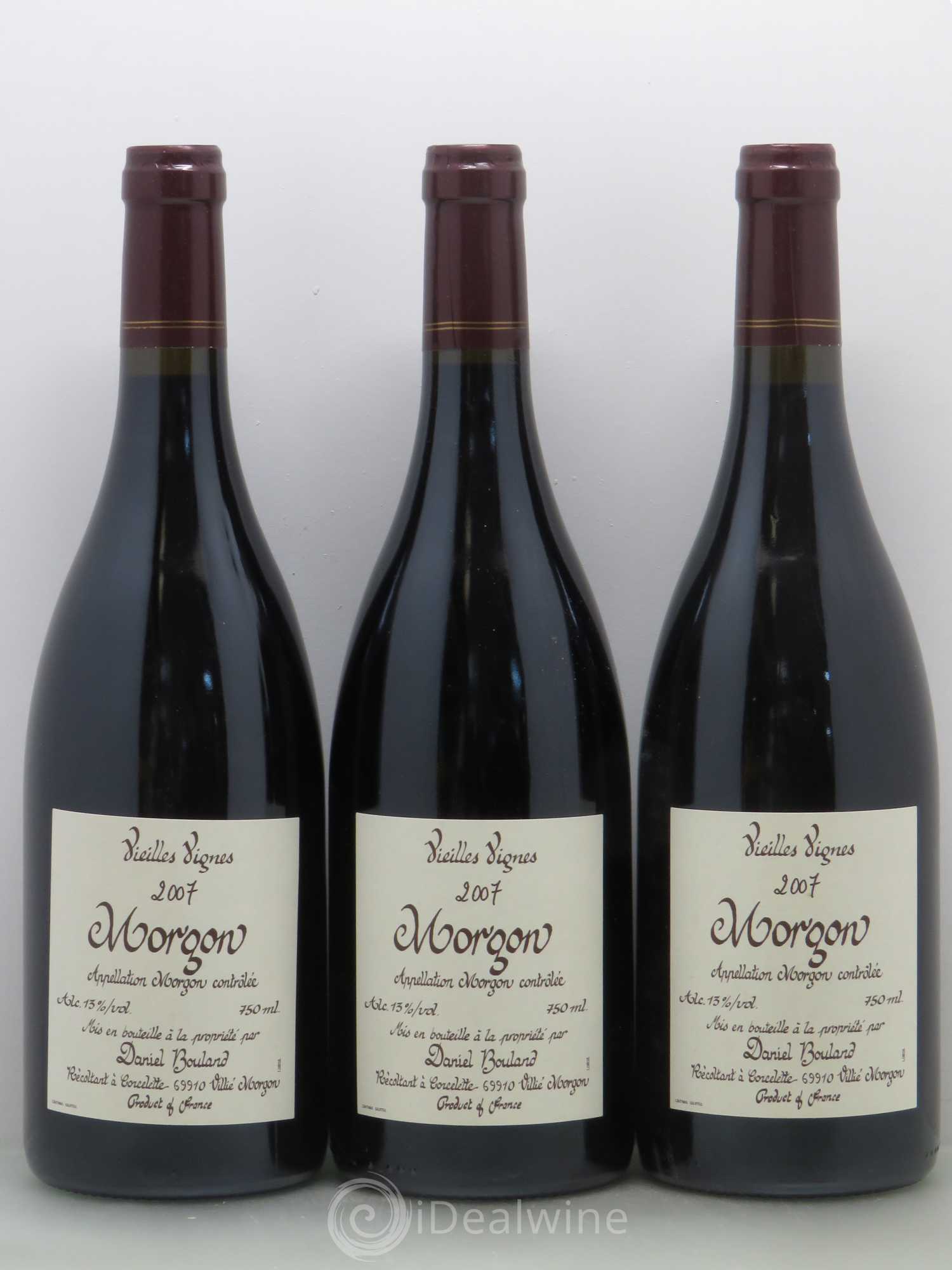 Morgon Vieilles Vignes Daniel Bouland (Domaine) 2007 - Lot de 6 bouteilles - 2