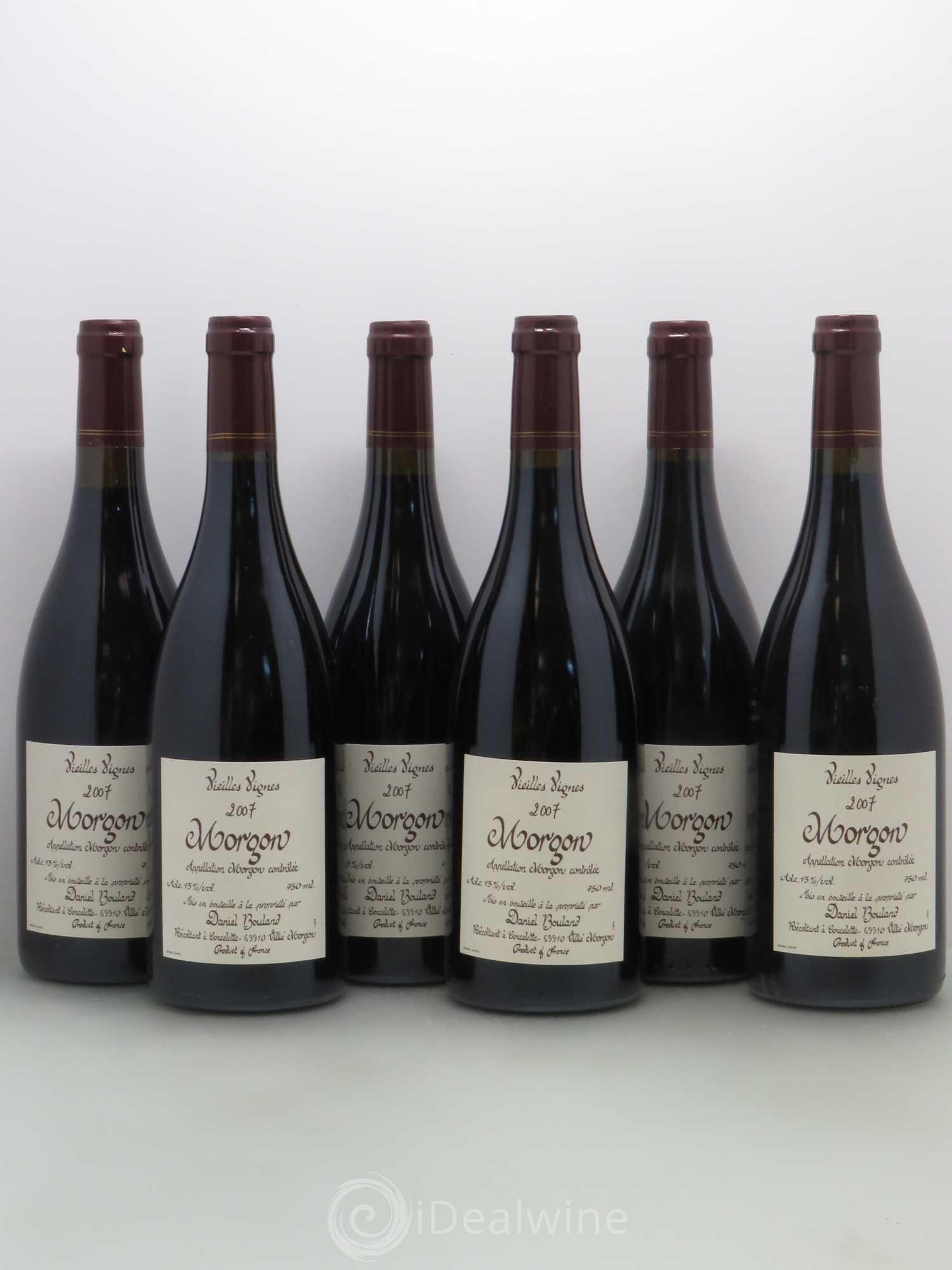 Morgon Vieilles Vignes Daniel Bouland (Domaine) 2007 - Lot de 6 bouteilles - 0