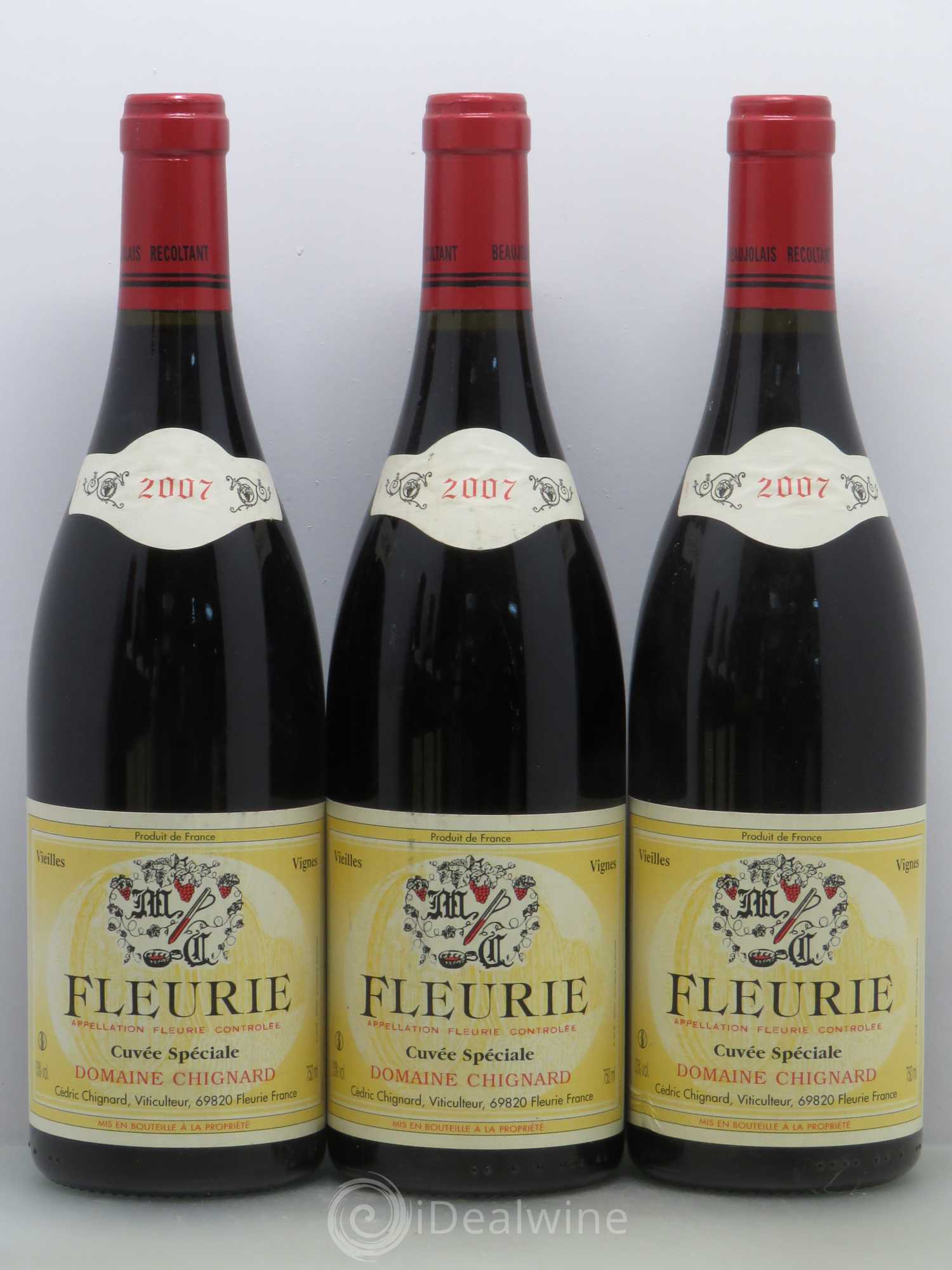 Fleurie Cuvée Spéciale Vieilles Vignes Chignard (Domaine) 2007 - Lot de 6 bouteilles - 1