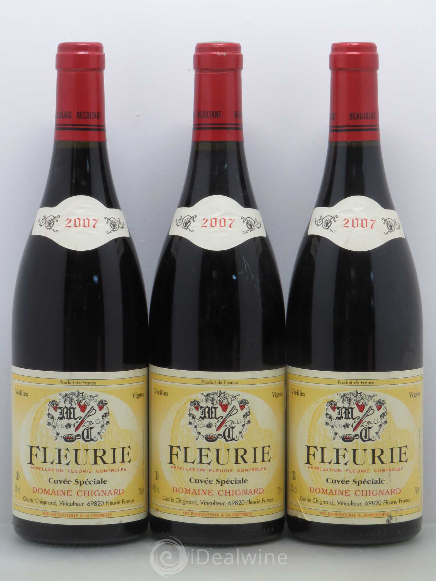 Fleurie Cuvée Spéciale Vieilles Vignes Chignard (Domaine) 2007 - Lot de 6 bouteilles - 2