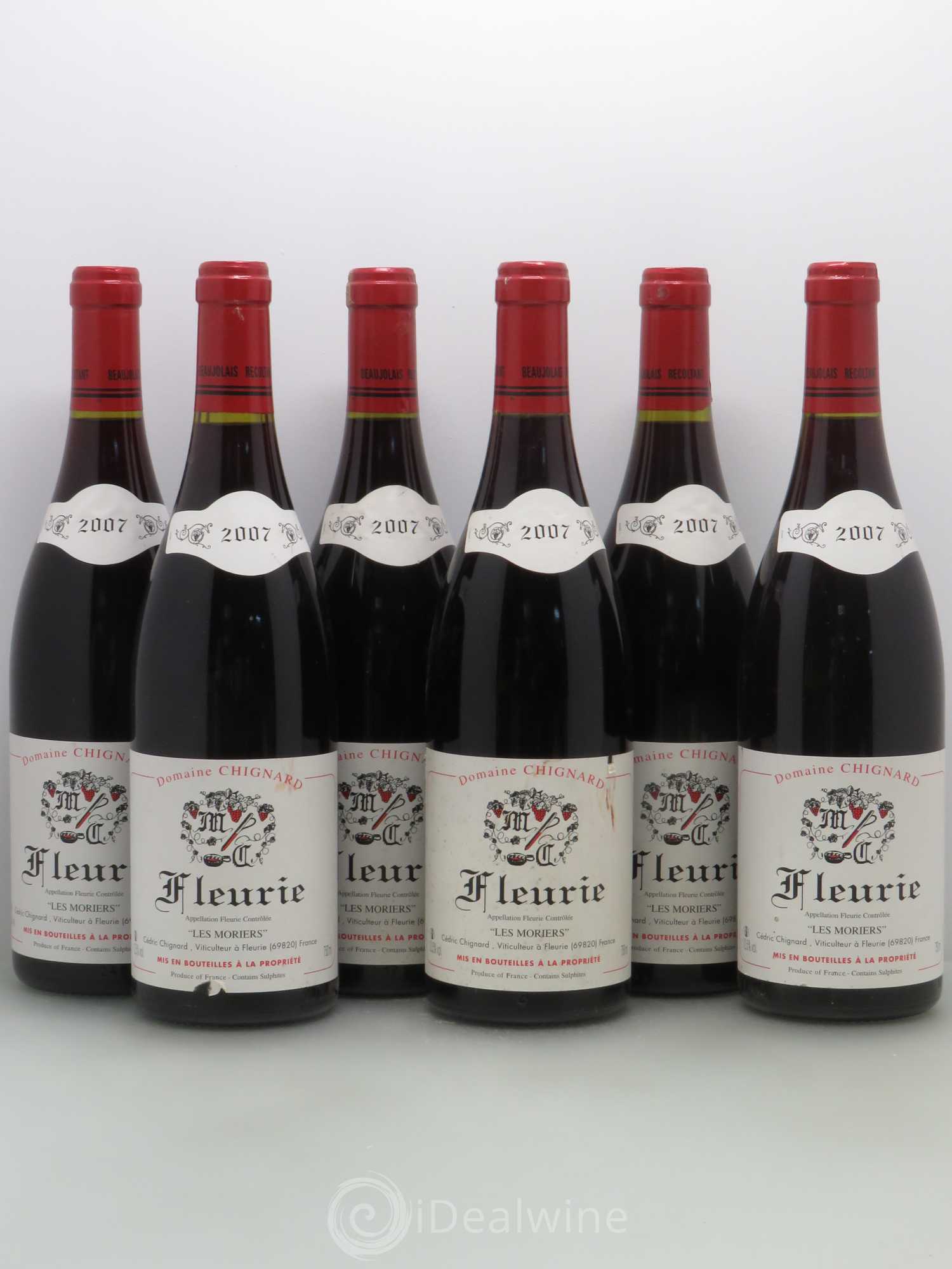 Fleurie Les Moriers Chignard (Domaine) 2007 - Lot de 6 bouteilles - 0