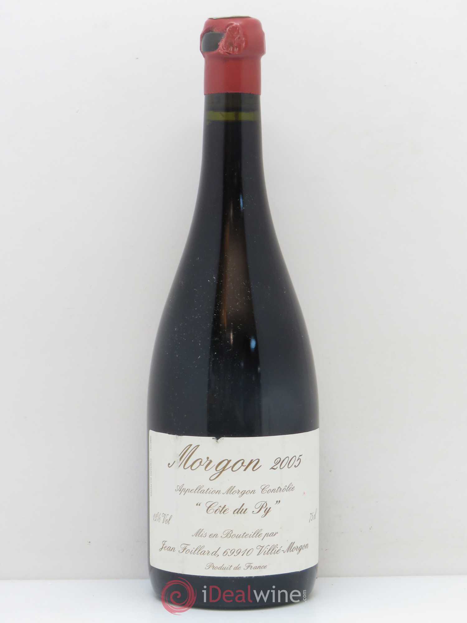 Morgon Côte du Py Jean Foillard 2005 - Lot de 1 bouteille - 0